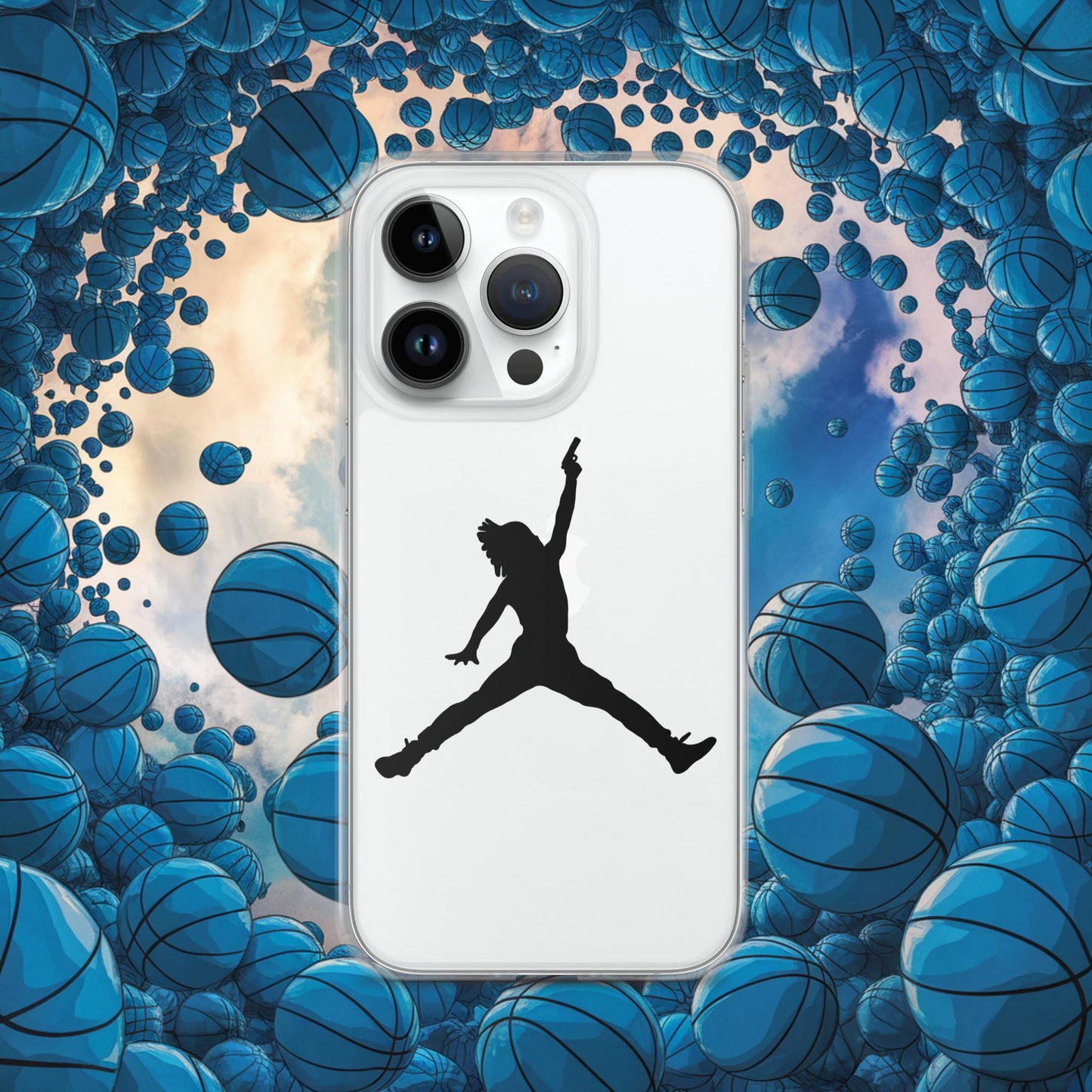 Ja Morant Funny Gun Meme Basketball NBA Memphis Grizzlies Clear Case for iPhone Next Cult Brand