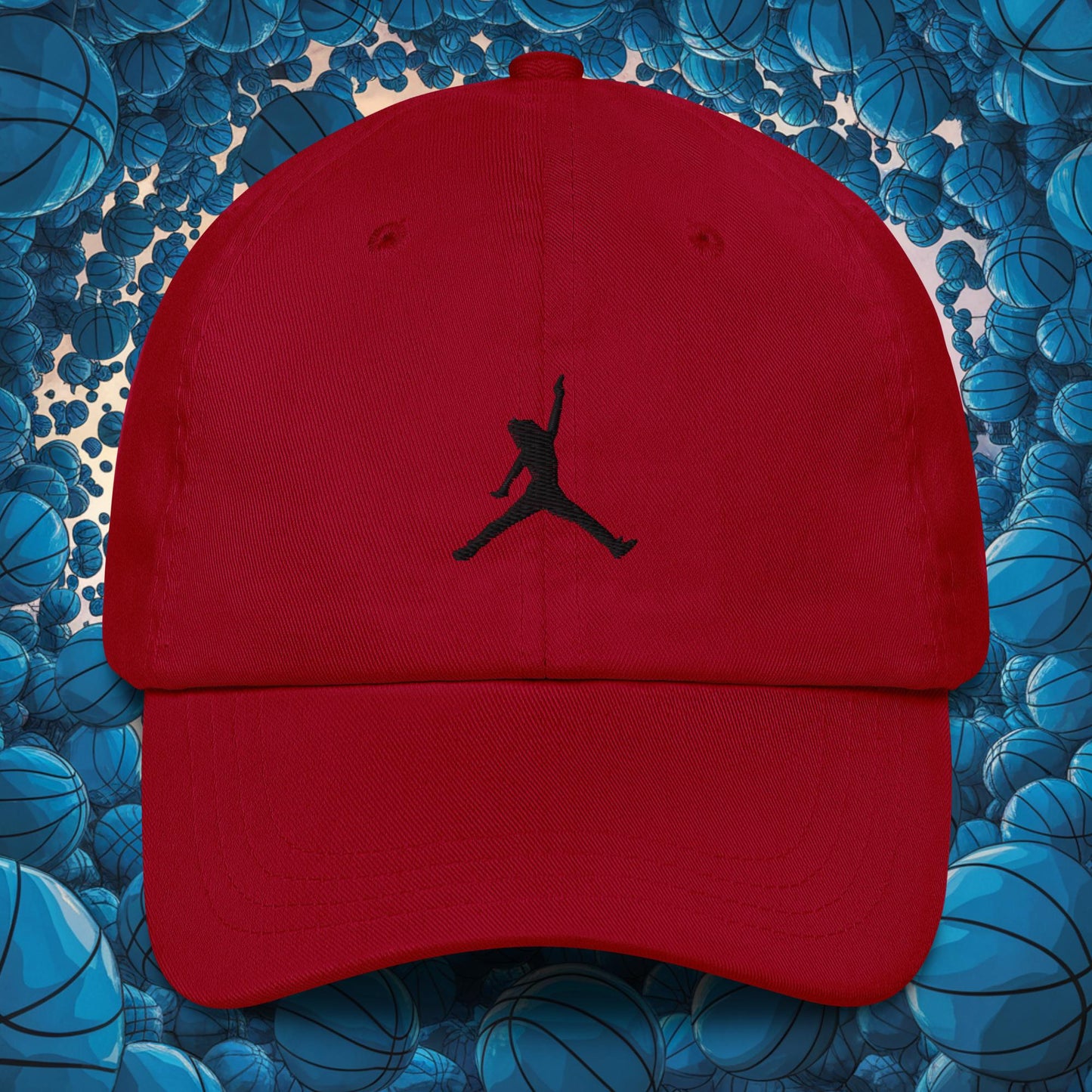 Ja Morant Funny Gun Meme Basketball NBA Memphis Grizzlies Dad hat Cranberry Hats Basketball Ja Morant Memphis Grizzlies NBA Next Cult Brand