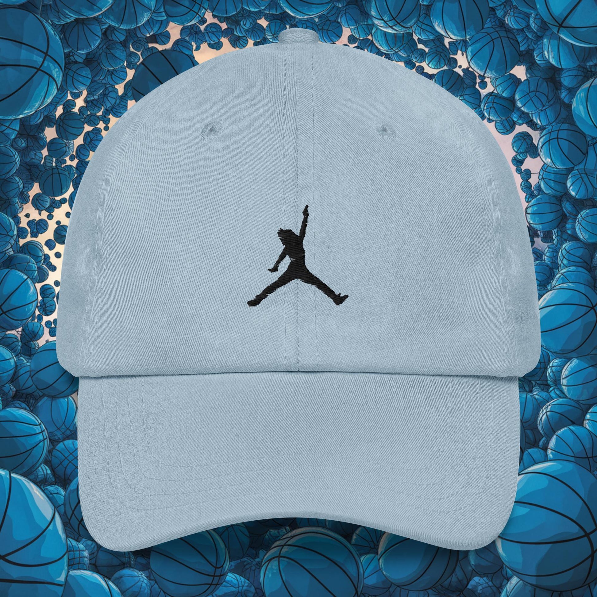 Ja Morant Funny Gun Meme Basketball NBA Memphis Grizzlies Dad hat Light Blue Hats Basketball Ja Morant Memphis Grizzlies NBA Next Cult Brand