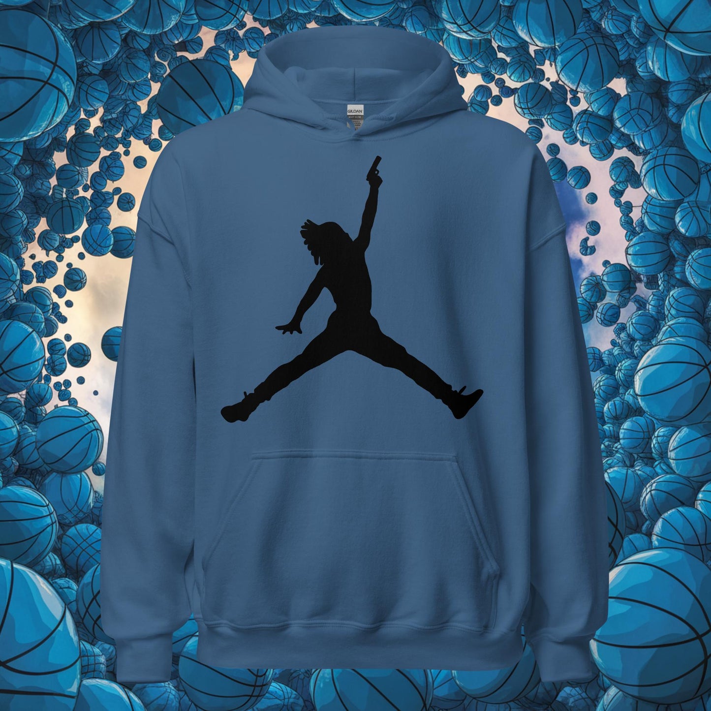 Ja Morant Funny Gun Meme Basketball NBA Memphis Grizzlies Unisex Hoodie Next Cult Brand