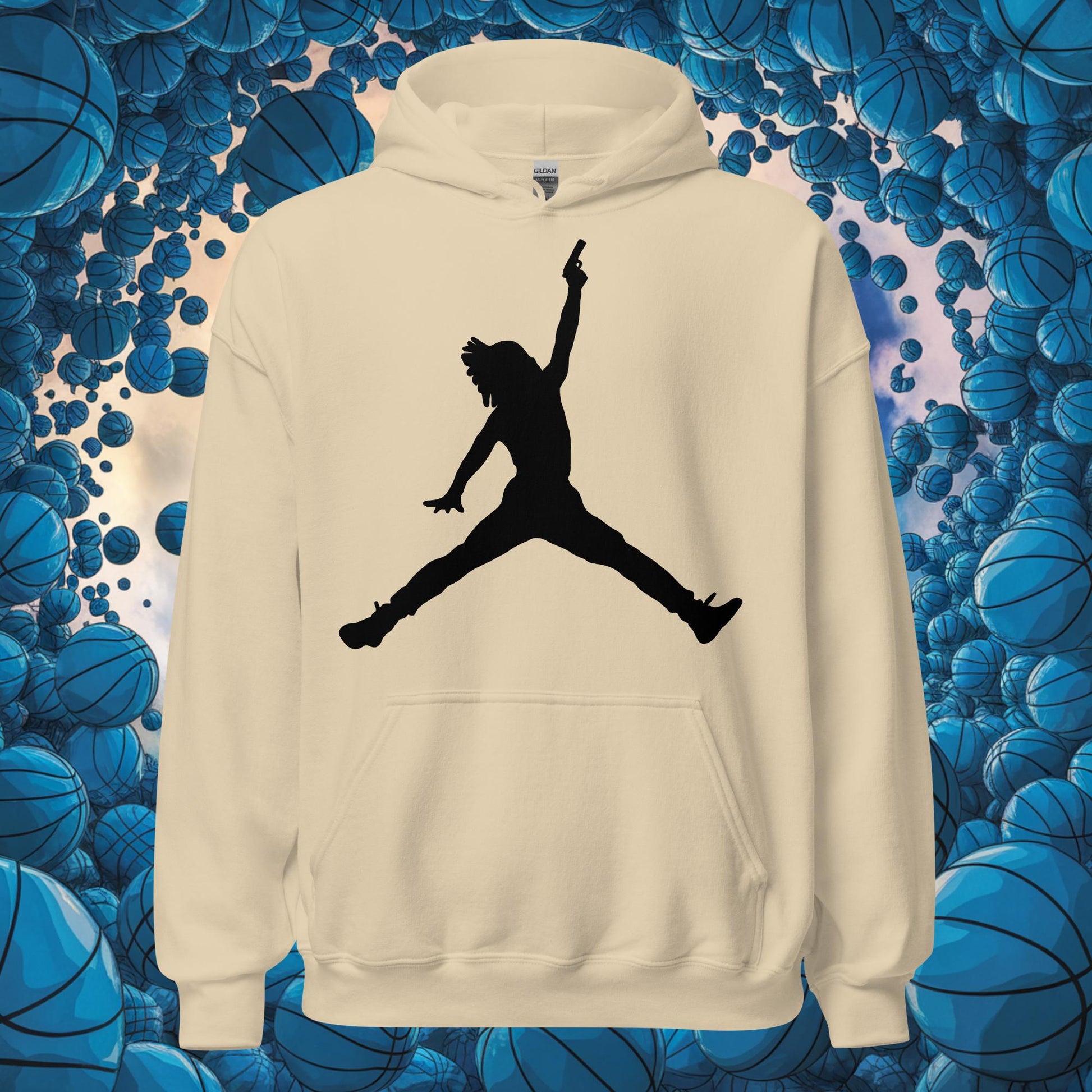 Ja Morant Funny Gun Meme Basketball NBA Memphis Grizzlies Unisex Hoodie Next Cult Brand