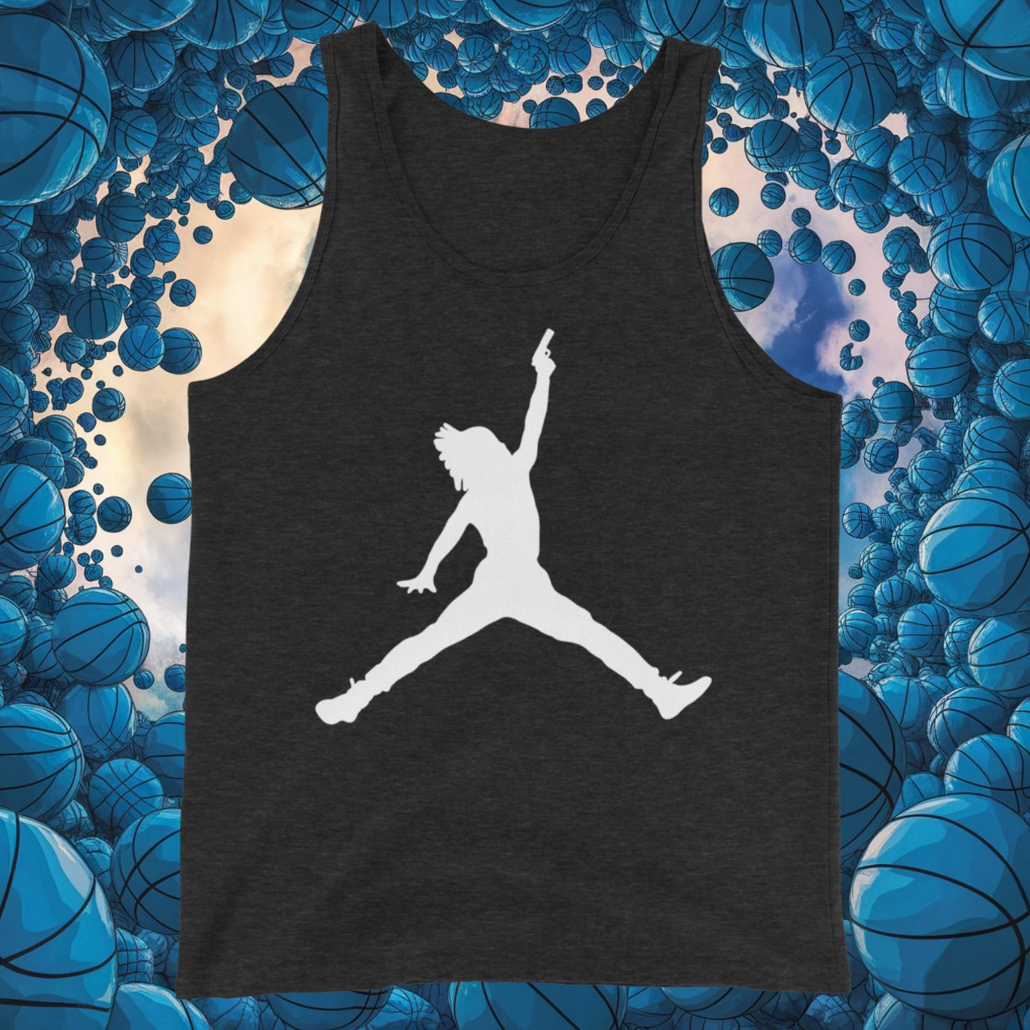 Ja Morant Funny Gun Meme Basketball NBA Memphis GrizzliesTank Top Next Cult Brand