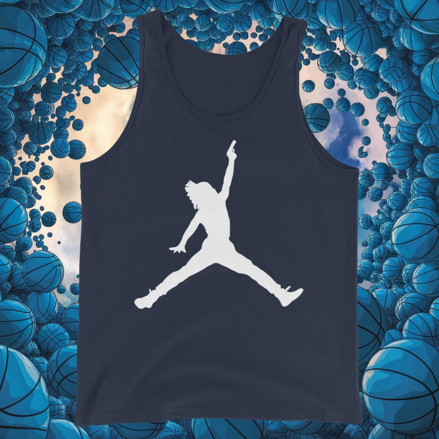 Ja Morant Funny Gun Meme Basketball NBA Memphis GrizzliesTank Top Next Cult Brand