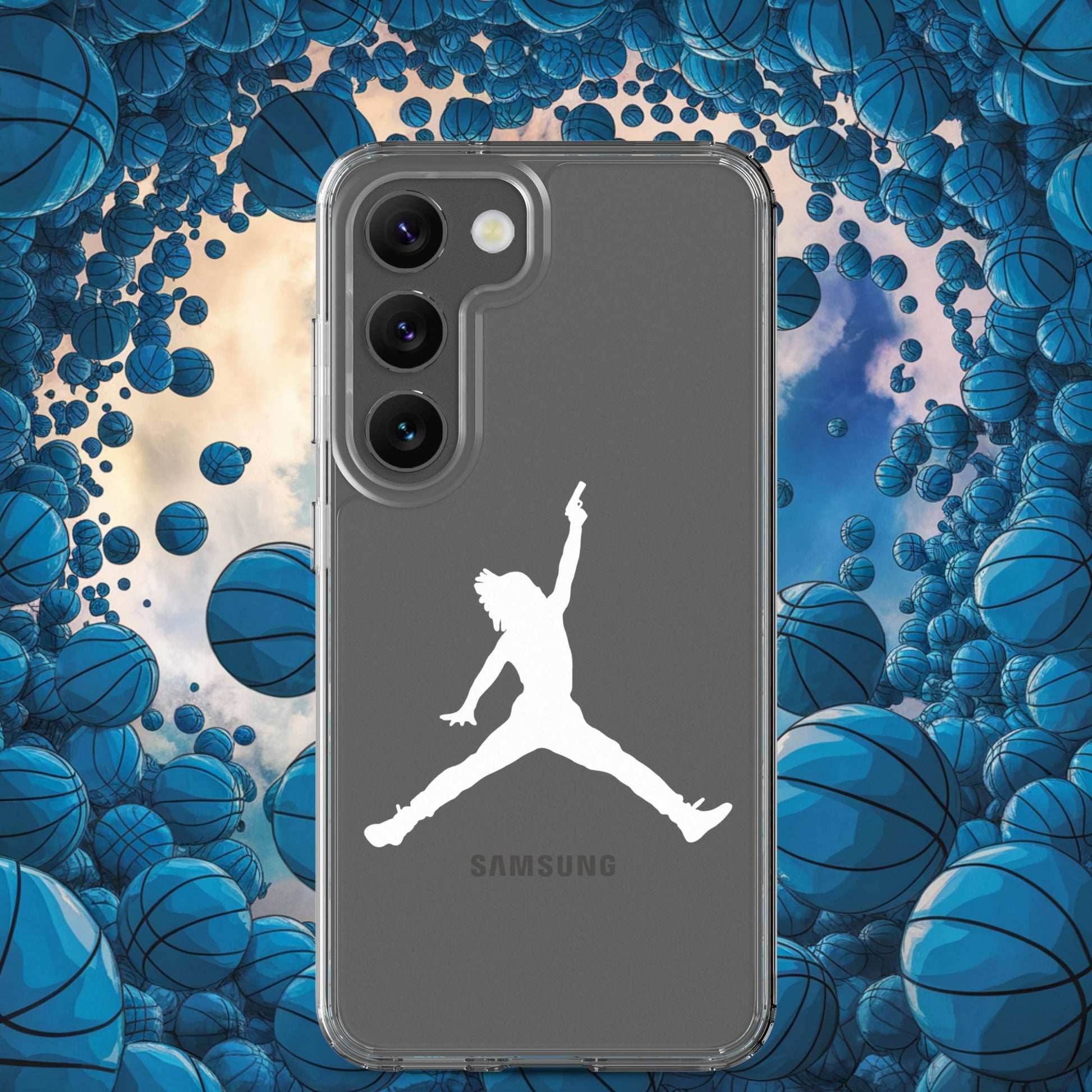 Ja Morant Funny Gun Meme Memphis Grizzlies NBA Clear Case for Samsung Samsung Galaxy S23 Mobile Phone Cases Basketball Ja Morant Memphis Grizzlies NBA Next Cult Brand