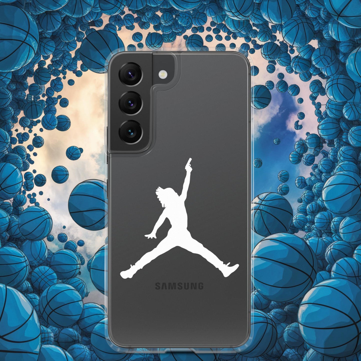 Ja Morant Funny Gun Meme Memphis Grizzlies NBA Clear Case for Samsung Samsung Galaxy S22 Mobile Phone Cases Basketball Ja Morant Memphis Grizzlies NBA Next Cult Brand