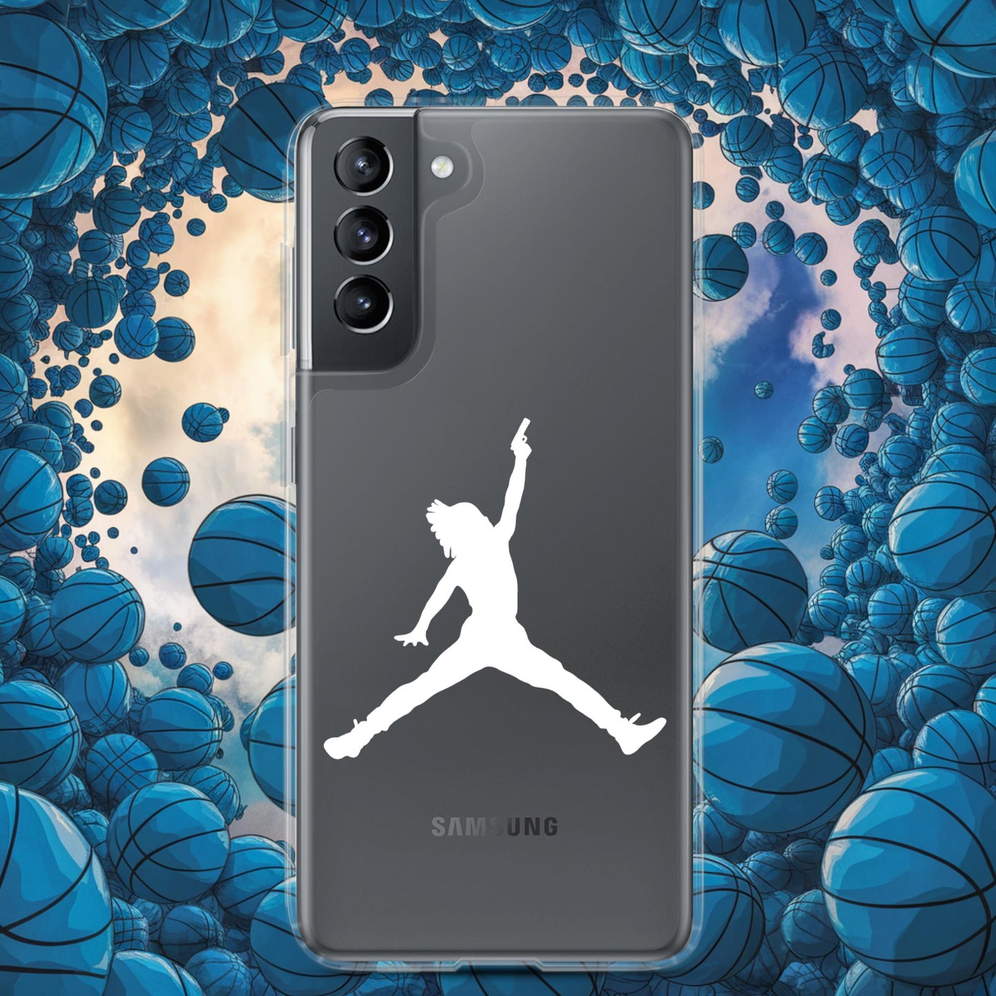 Ja Morant Funny Gun Meme Memphis Grizzlies NBA Clear Case for Samsung Next Cult Brand