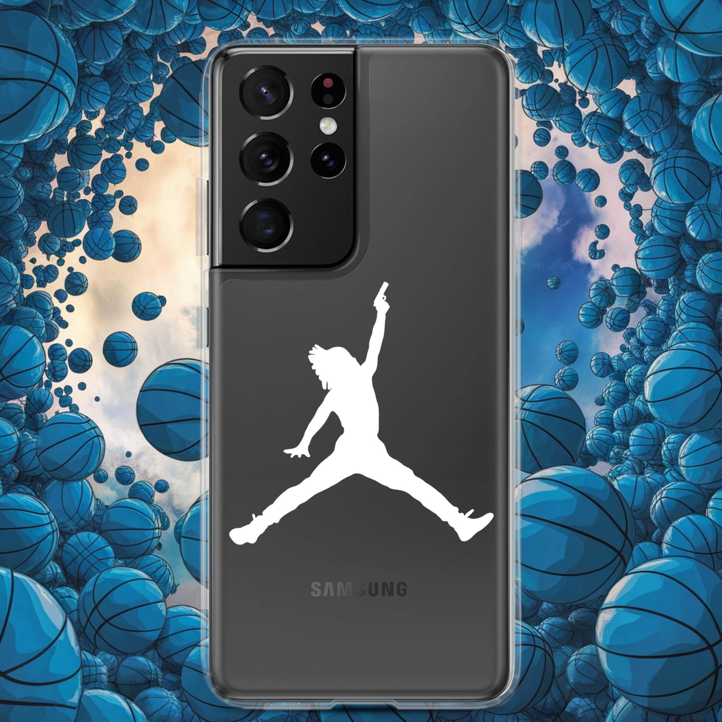 Ja Morant Funny Gun Meme Memphis Grizzlies NBA Clear Case for Samsung Next Cult Brand