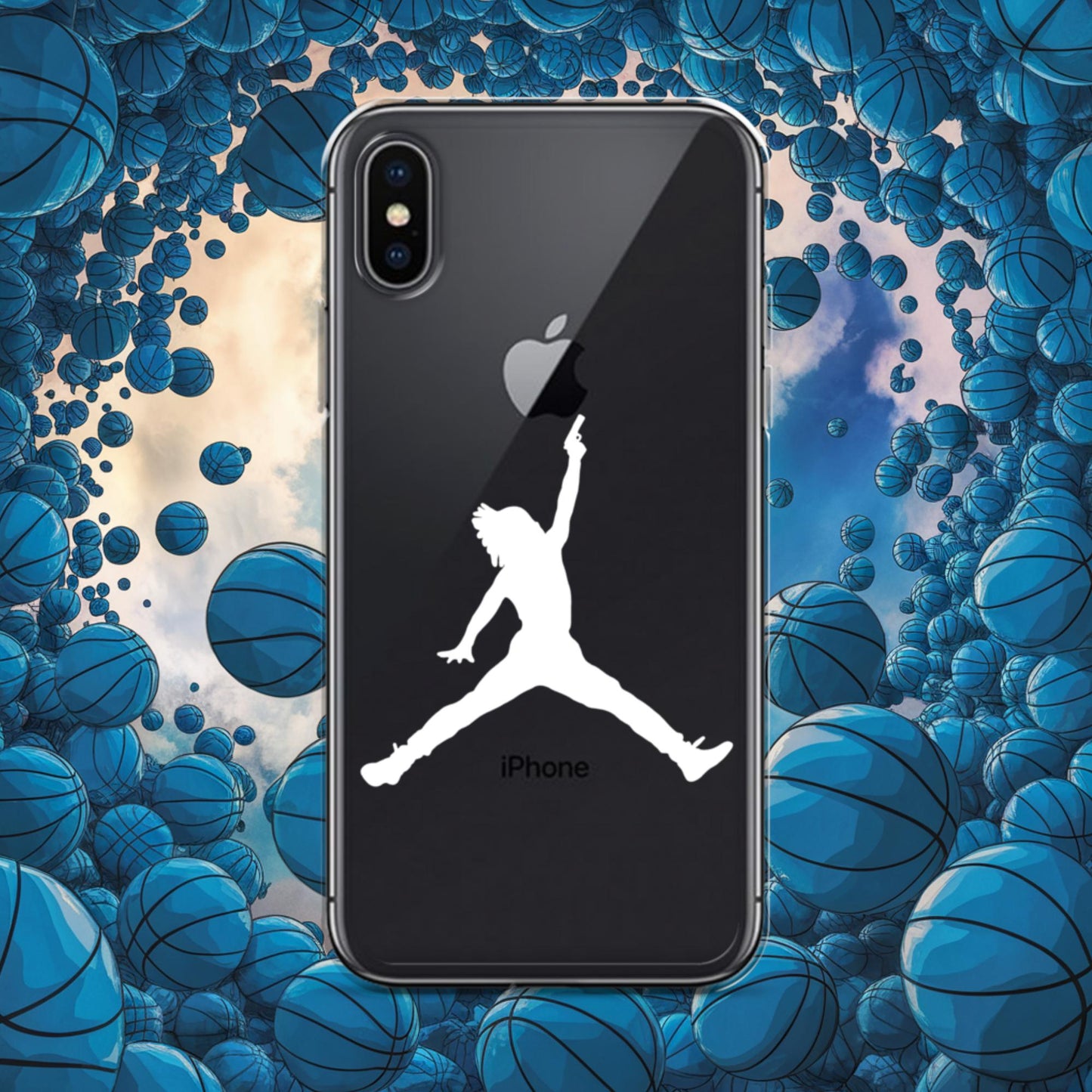 Ja Morant Funny Gun Meme Memphis Grizzlies NBA Clear Case for iPhone Next Cult Brand