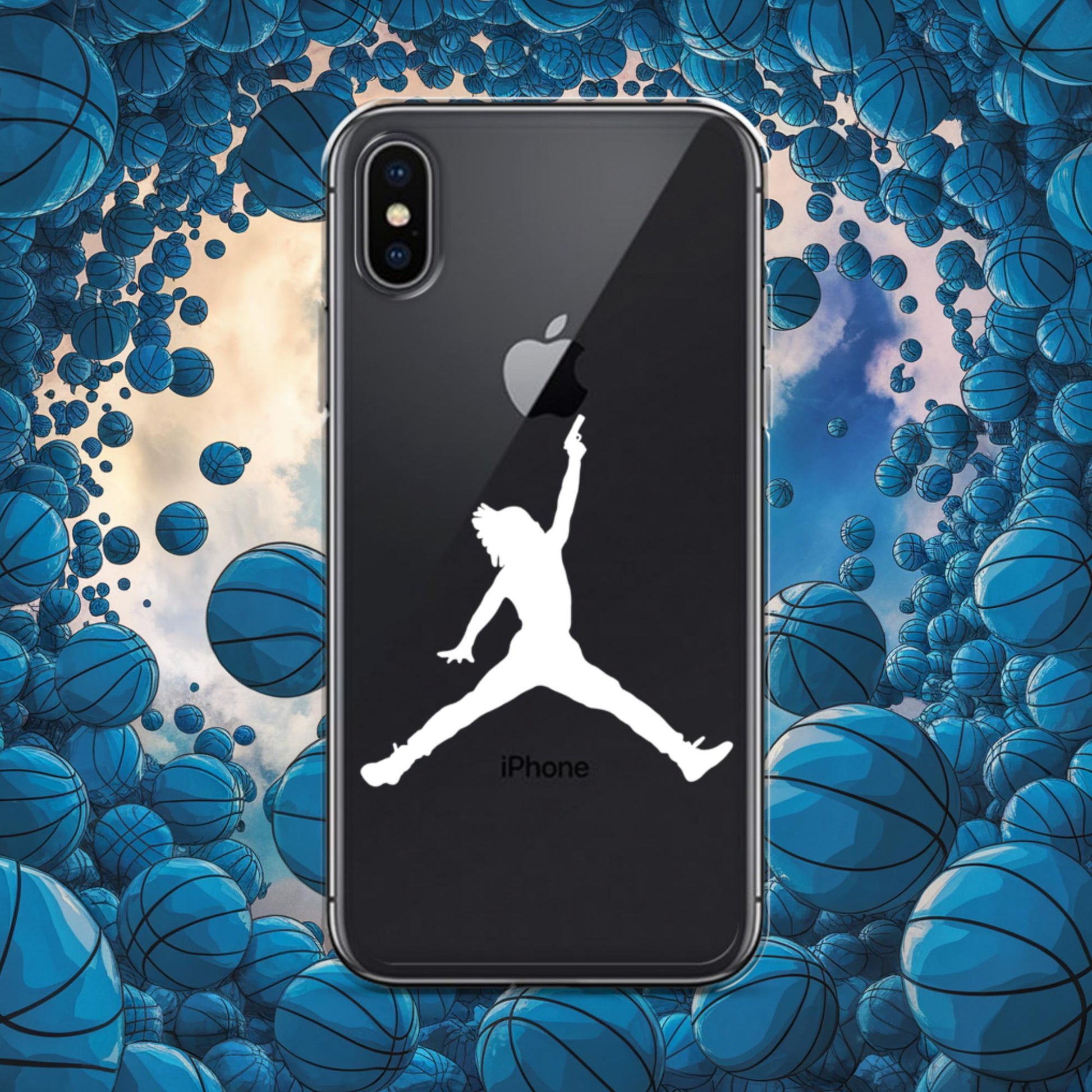 Ja Morant Funny Gun Meme Memphis Grizzlies NBA Clear Case for iPhone iPhone X XS Mobile Phone Cases Basketball Ja Morant Memphis Grizzlies NBA Next Cult Brand