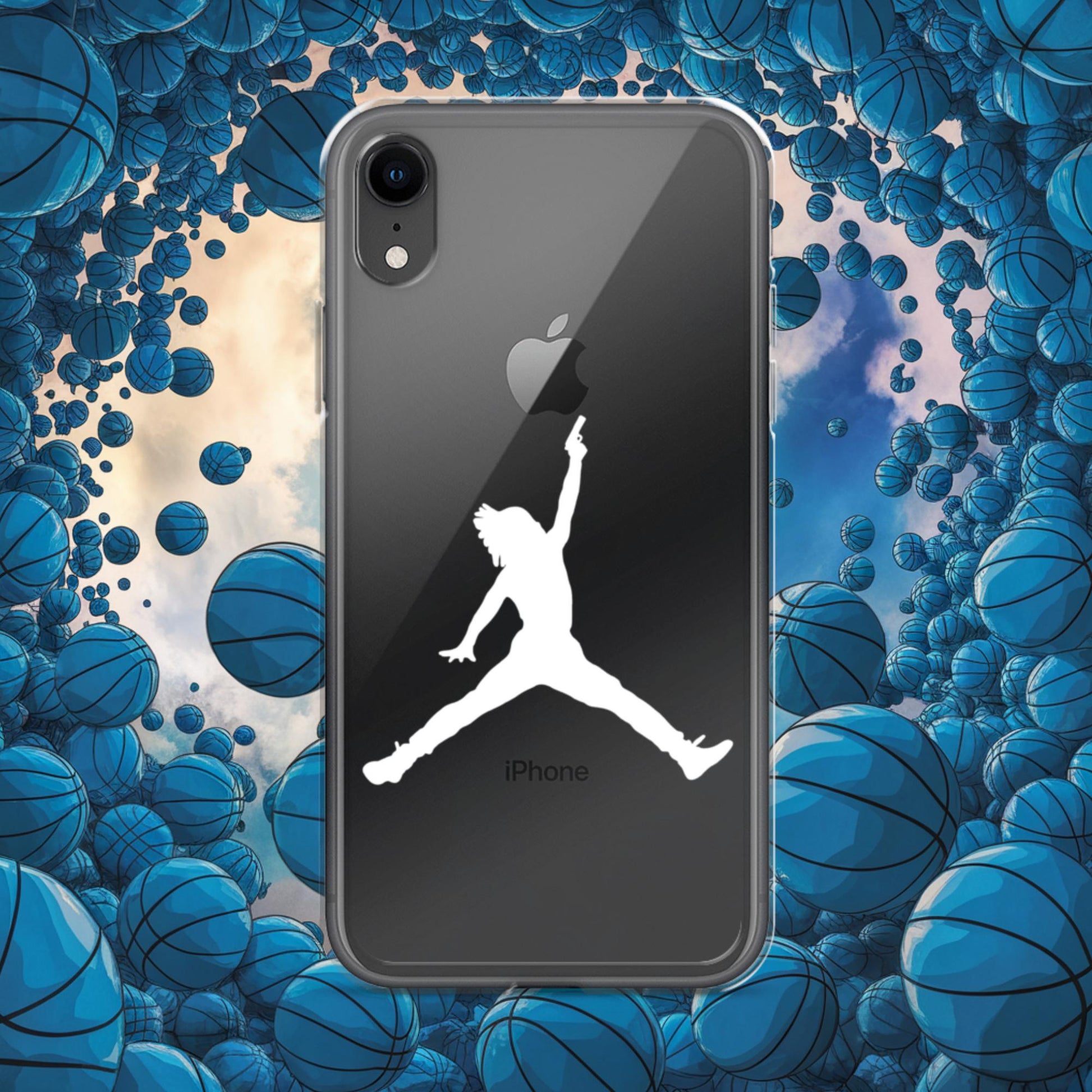 Ja Morant Funny Gun Meme Memphis Grizzlies NBA Clear Case for iPhone Next Cult Brand