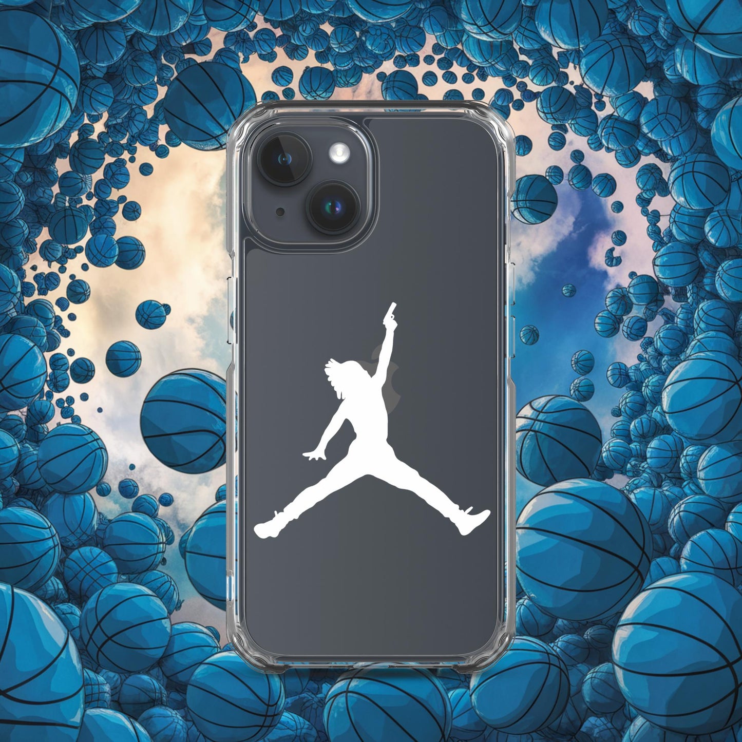 Ja Morant Funny Gun Meme Memphis Grizzlies NBA Clear Case for iPhone iPhone 15 Mobile Phone Cases Basketball Ja Morant Memphis Grizzlies NBA Next Cult Brand