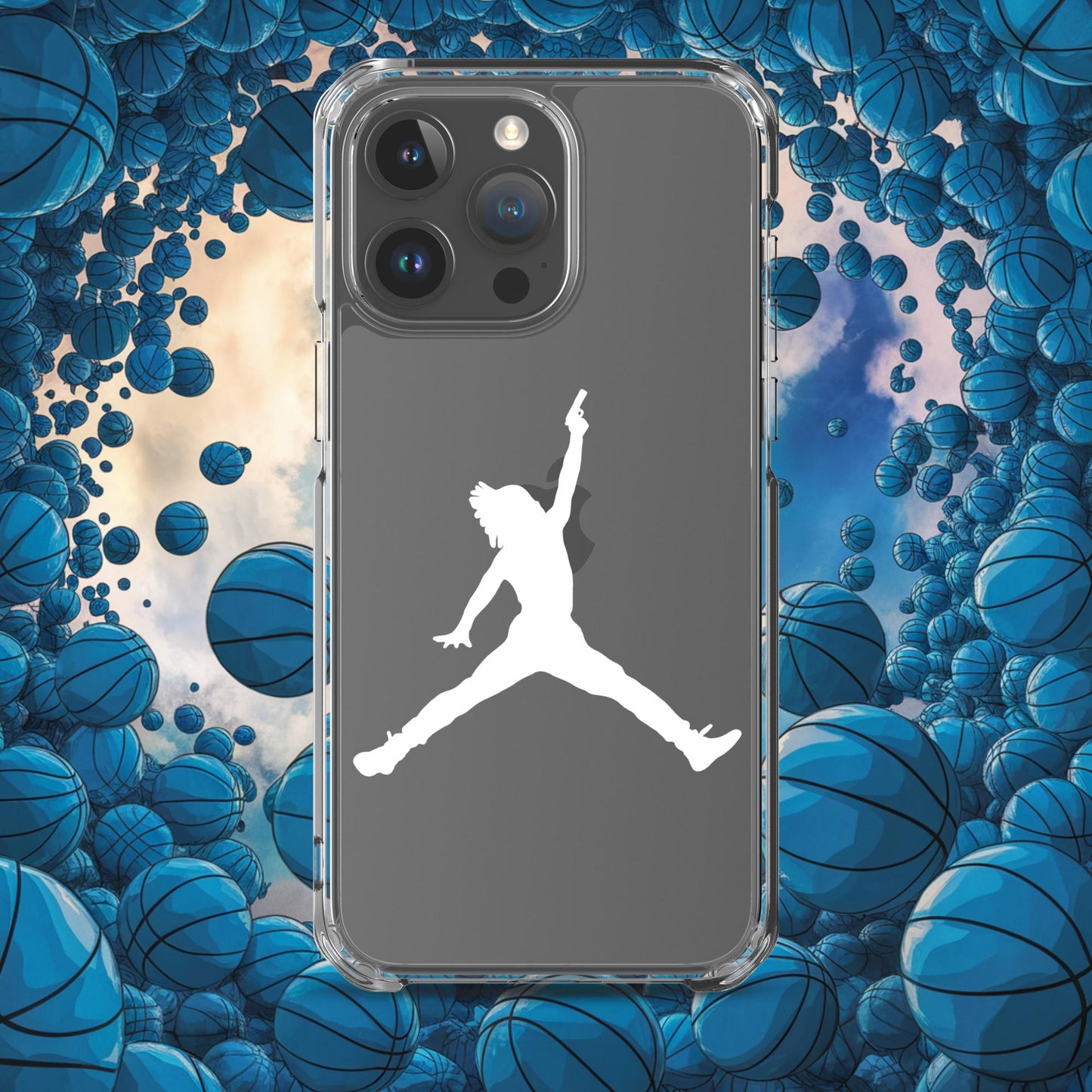 Ja Morant Funny Gun Meme Memphis Grizzlies NBA Clear Case for iPhone iPhone 15 Pro Max Mobile Phone Cases Basketball Ja Morant Memphis Grizzlies NBA Next Cult Brand