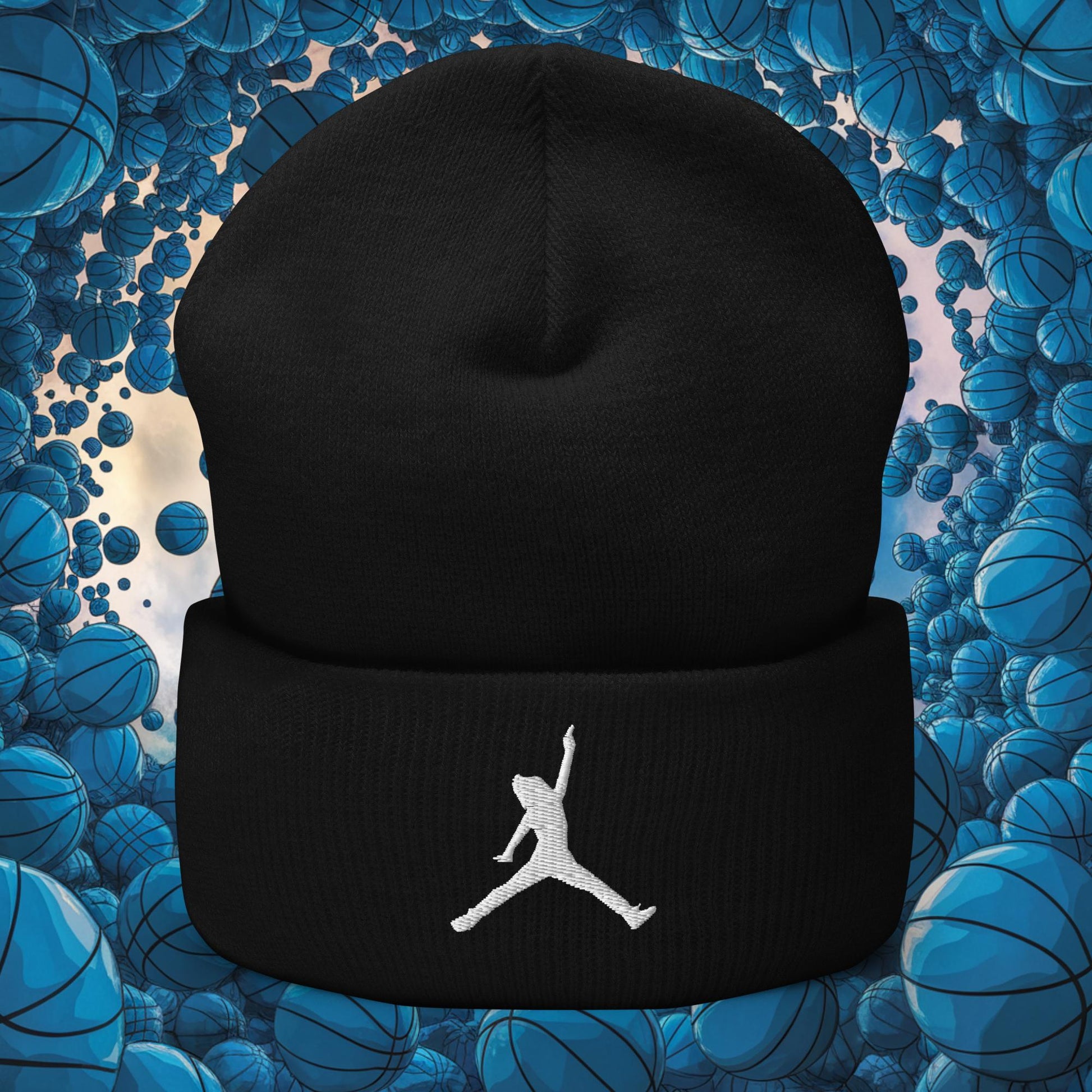 Ja Morant Funny Gun Meme Memphis Grizzlies NBA Cuffed Beanie Black Hats Basketball Ja Morant Memphis Grizzlies NBA Next Cult Brand