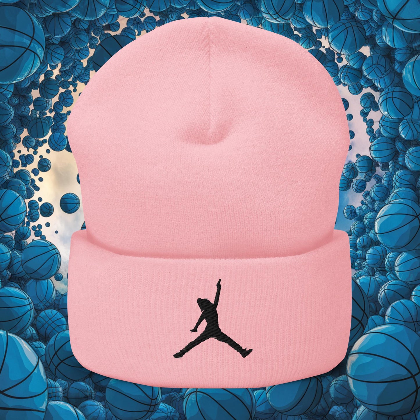 Ja Morant Funny Gun Meme Memphis Grizzlies NBA Cuffed Beanie Baby Pink Hats Basketball Ja Morant Memphis Grizzlies NBA Next Cult Brand