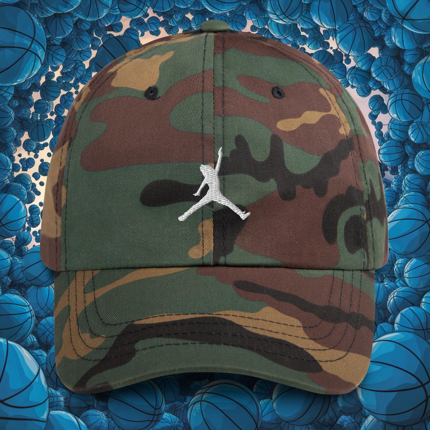 Ja Morant Funny Gun Meme Memphis Grizzlies NBA Dad hat Green Camo Hats Basketball Ja Morant Memphis Grizzlies NBA Next Cult Brand