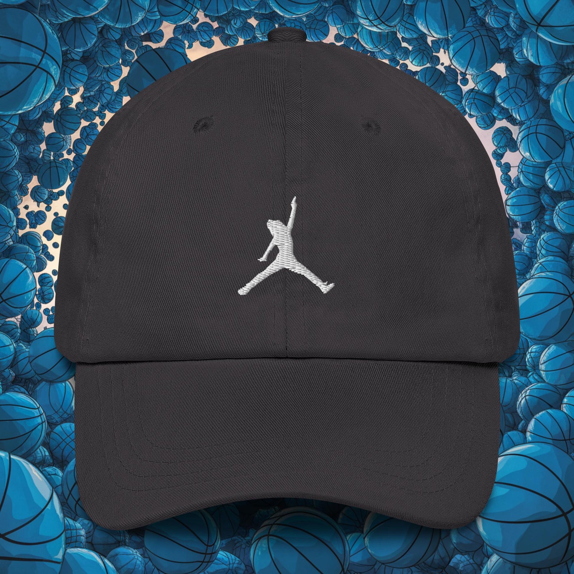 Ja Morant Funny Gun Meme Memphis Grizzlies NBA Dad hat Dark Grey Hats Basketball Ja Morant Memphis Grizzlies NBA Next Cult Brand