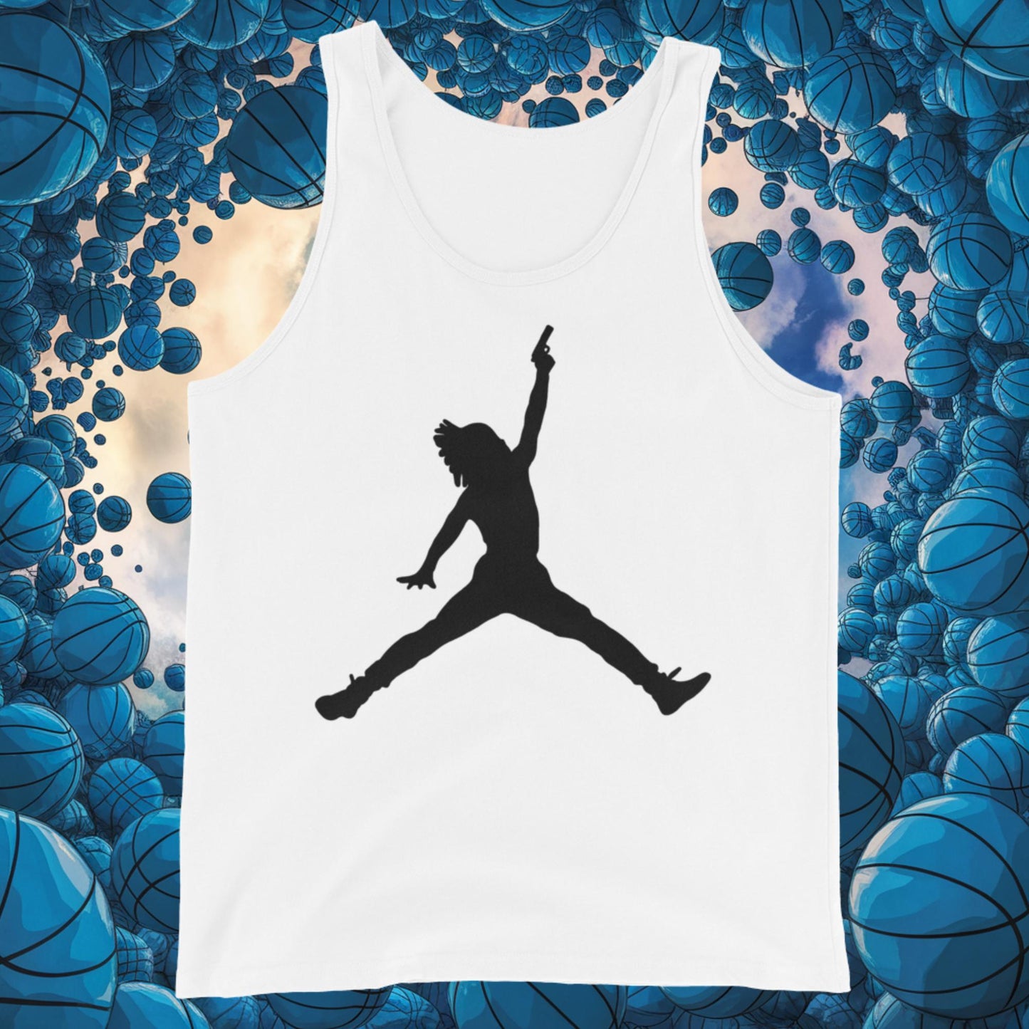 Ja Morant Funny Gun Meme Memphis Grizzlies NBA Tank Top Next Cult Brand