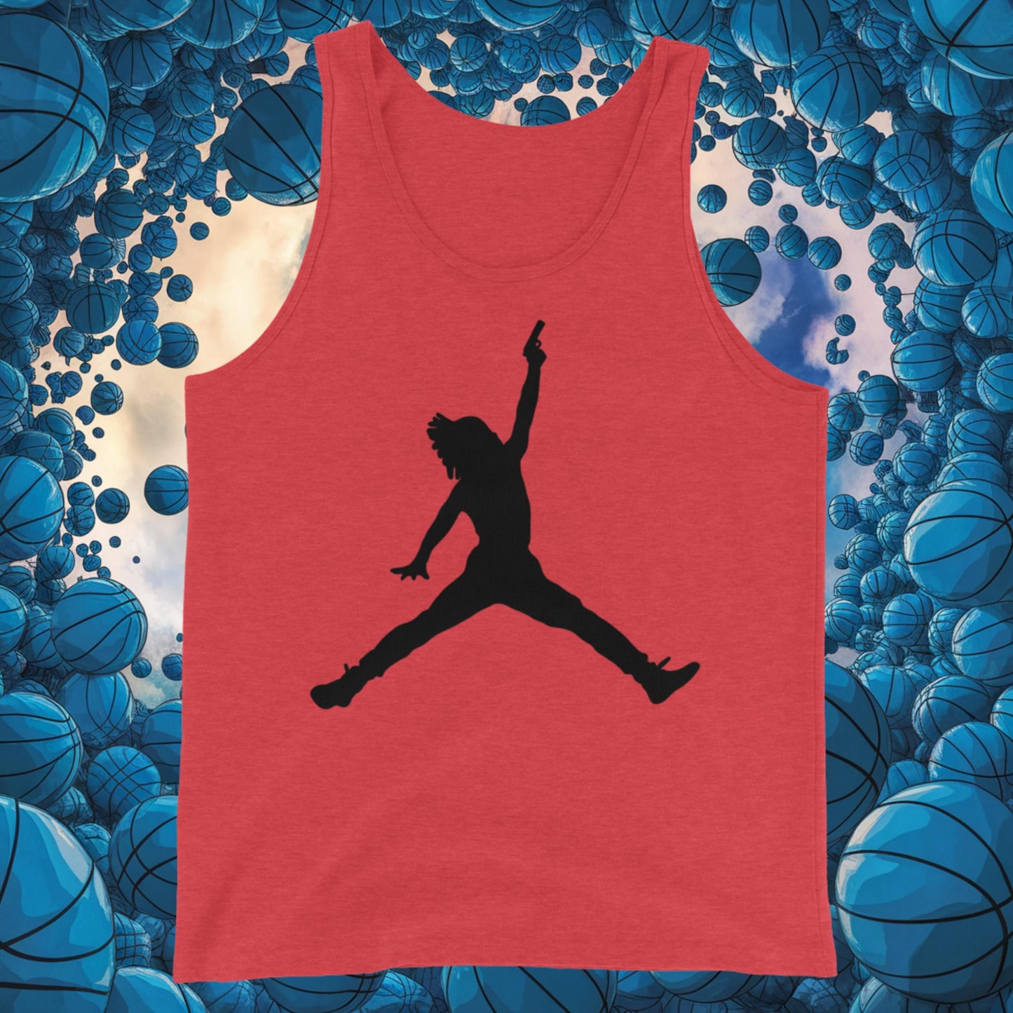 Ja Morant Funny Gun Meme Memphis Grizzlies NBA Tank Top Next Cult Brand