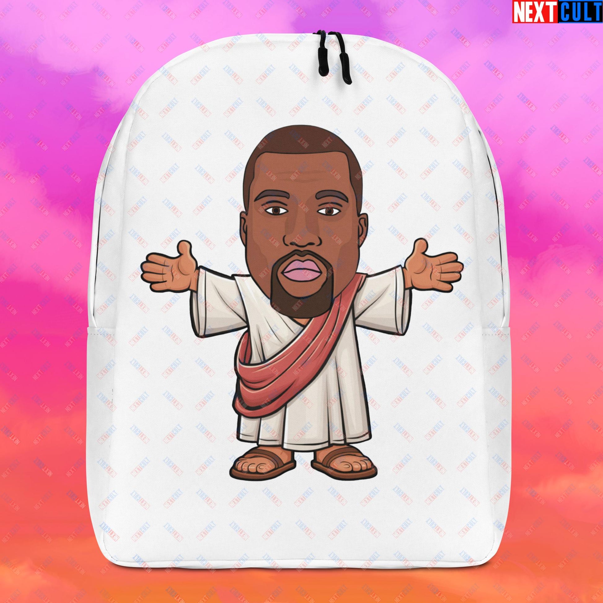 Jesus Kanye West Yeezianity Ye Funny Hip Hop Backpack Next Cult Brand