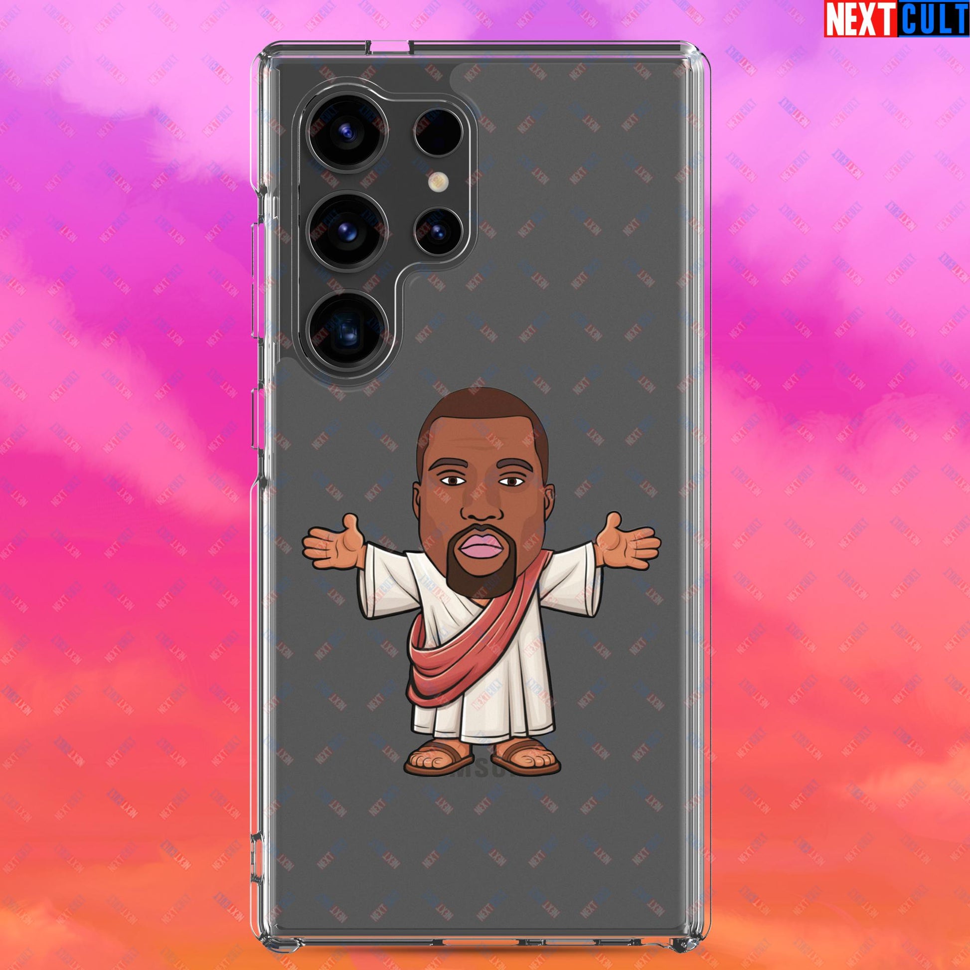 Jesus Kanye West Yeezianity Ye Funny Hip Hop Clear Case for Samsung Next Cult Brand