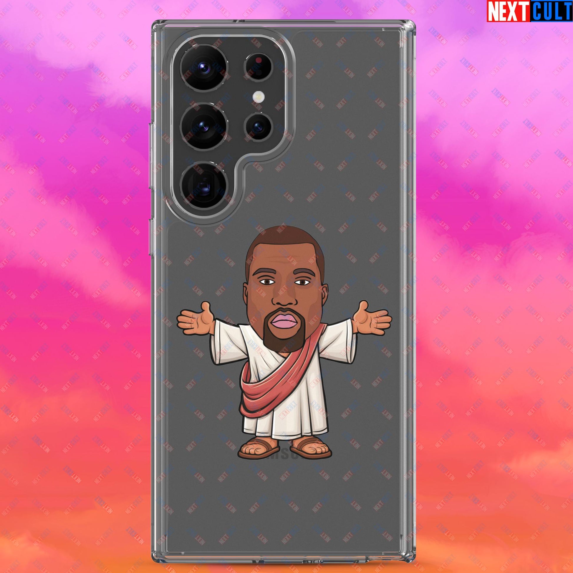 Jesus Kanye West Yeezianity Ye Funny Hip Hop Clear Case for Samsung Next Cult Brand