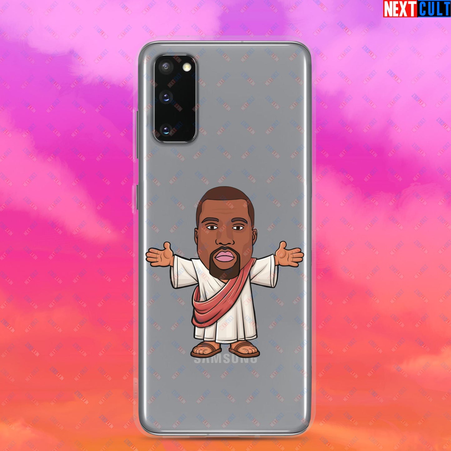 Jesus Kanye West Yeezianity Ye Funny Hip Hop Clear Case for Samsung Samsung Galaxy S20 Mobile Phone Cases Kanye West Music Next Cult Brand