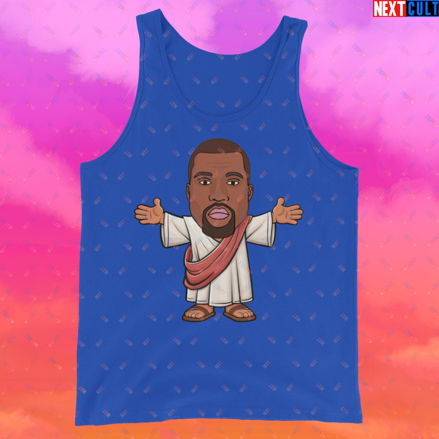 Jesus Kanye West Yeezianity Ye Funny Hip Hop Tank Top True Royal Tank Tops Kanye West Music Next Cult Brand