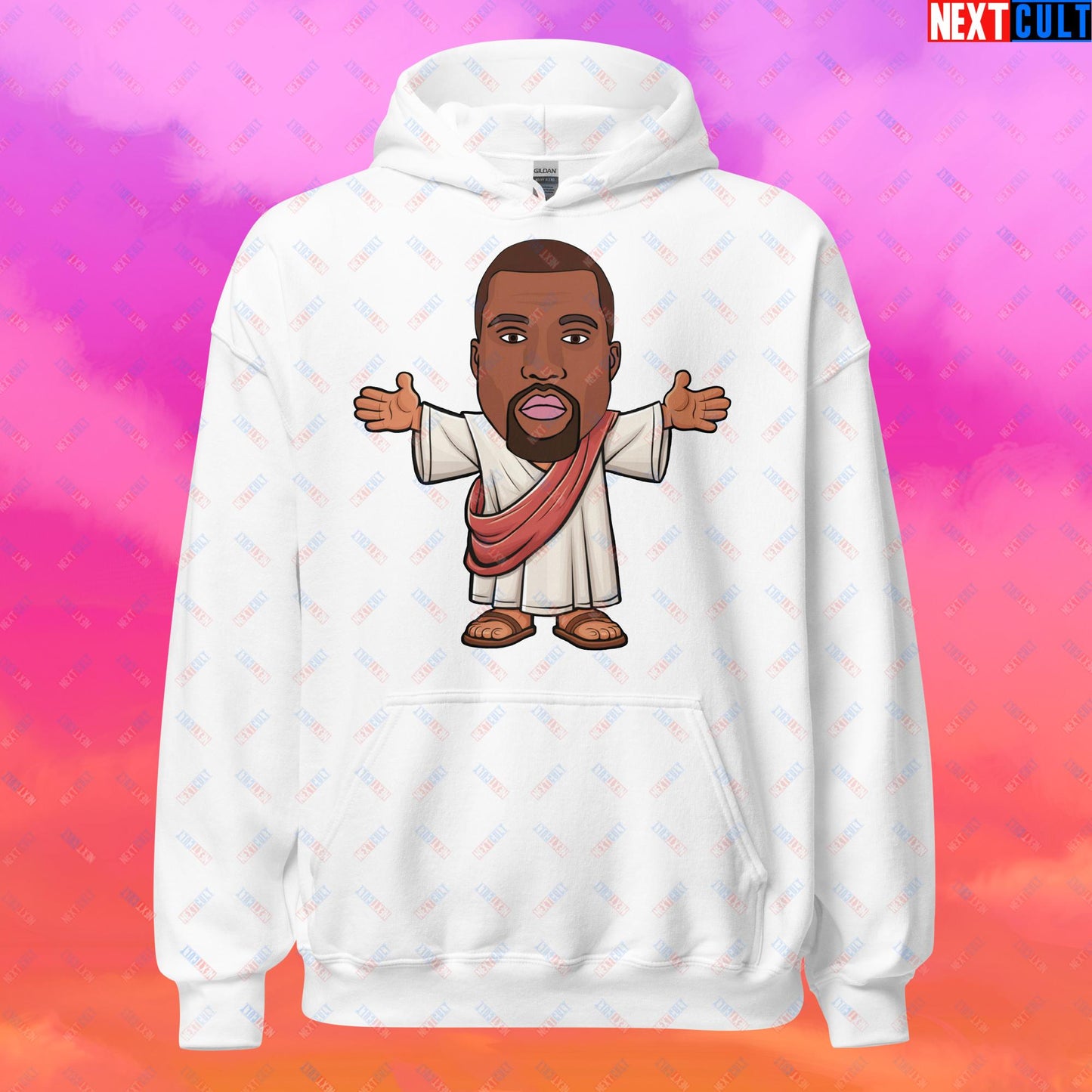 Jesus Kanye West Yeezianity Ye Funny Hip Hop Unisex Hoodie White Hoodies Kanye West Music Next Cult Brand