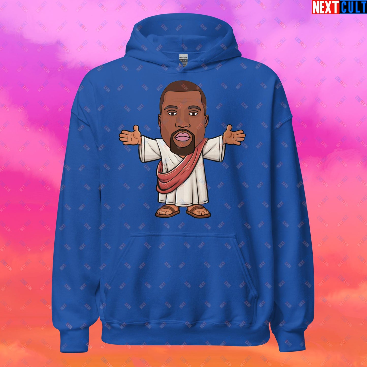 Jesus Kanye West Yeezianity Ye Funny Hip Hop Unisex Hoodie Royal Hoodies Kanye West Music Next Cult Brand