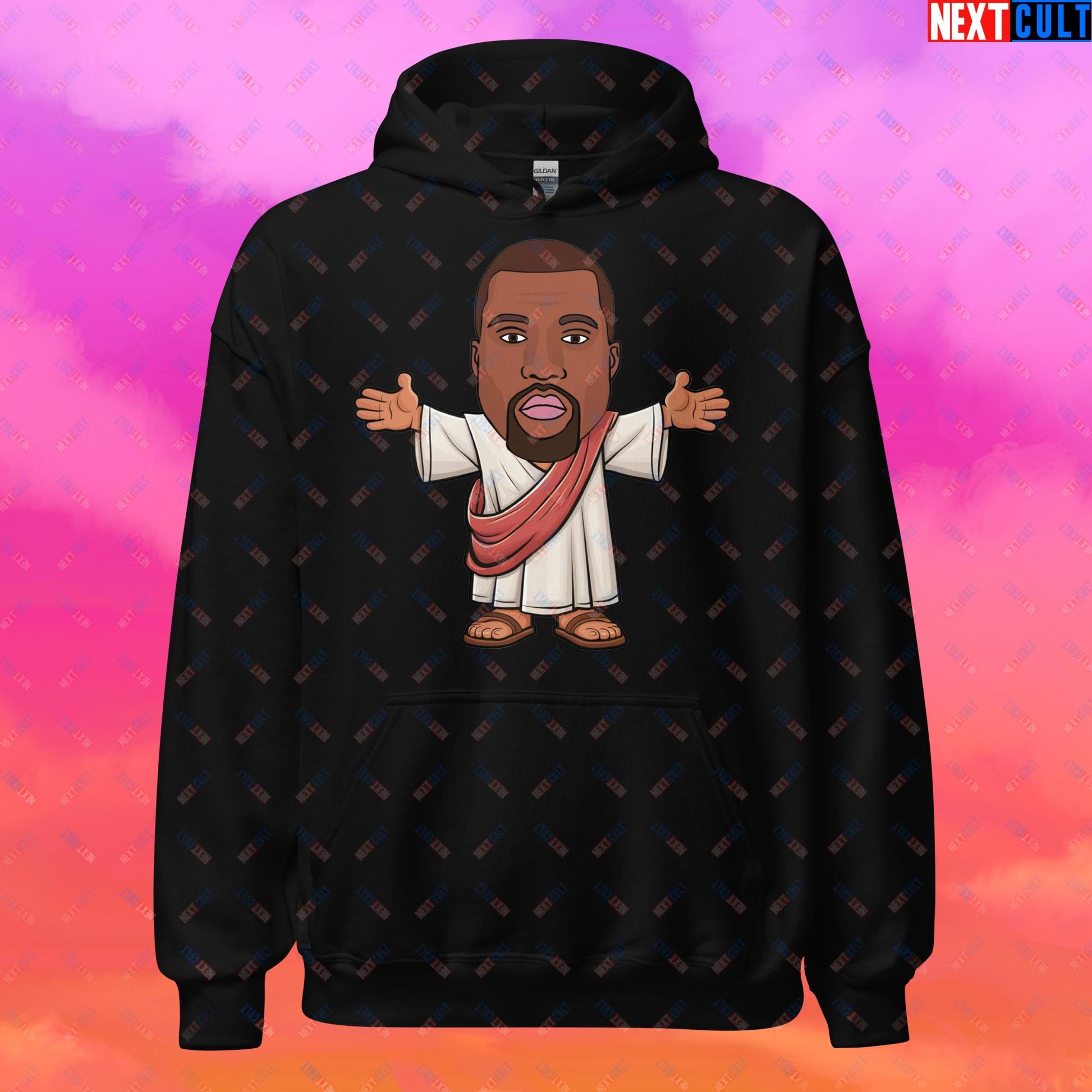 Jesus Kanye West Yeezianity Ye Funny Hip Hop Unisex Hoodie Black Hoodies Kanye West Music Next Cult Brand