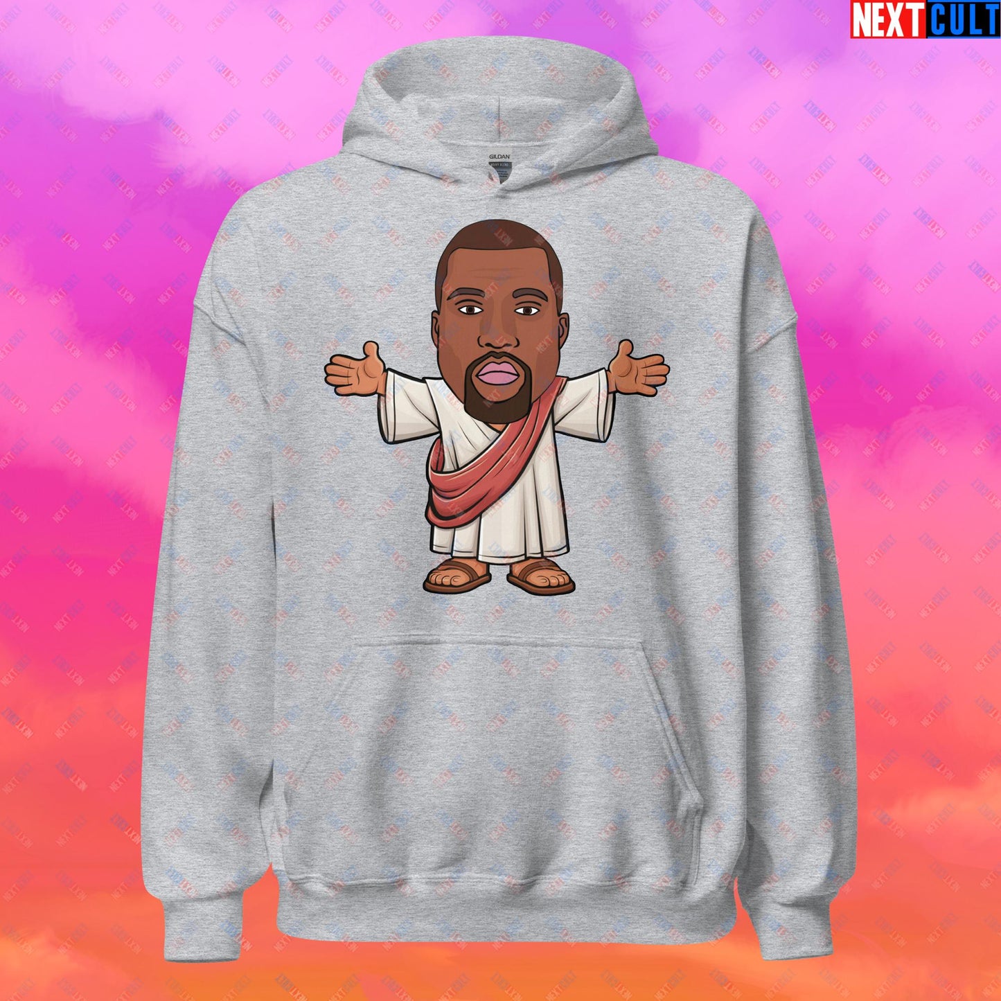 Jesus Kanye West Yeezianity Ye Funny Hip Hop Unisex Hoodie Next Cult Brand