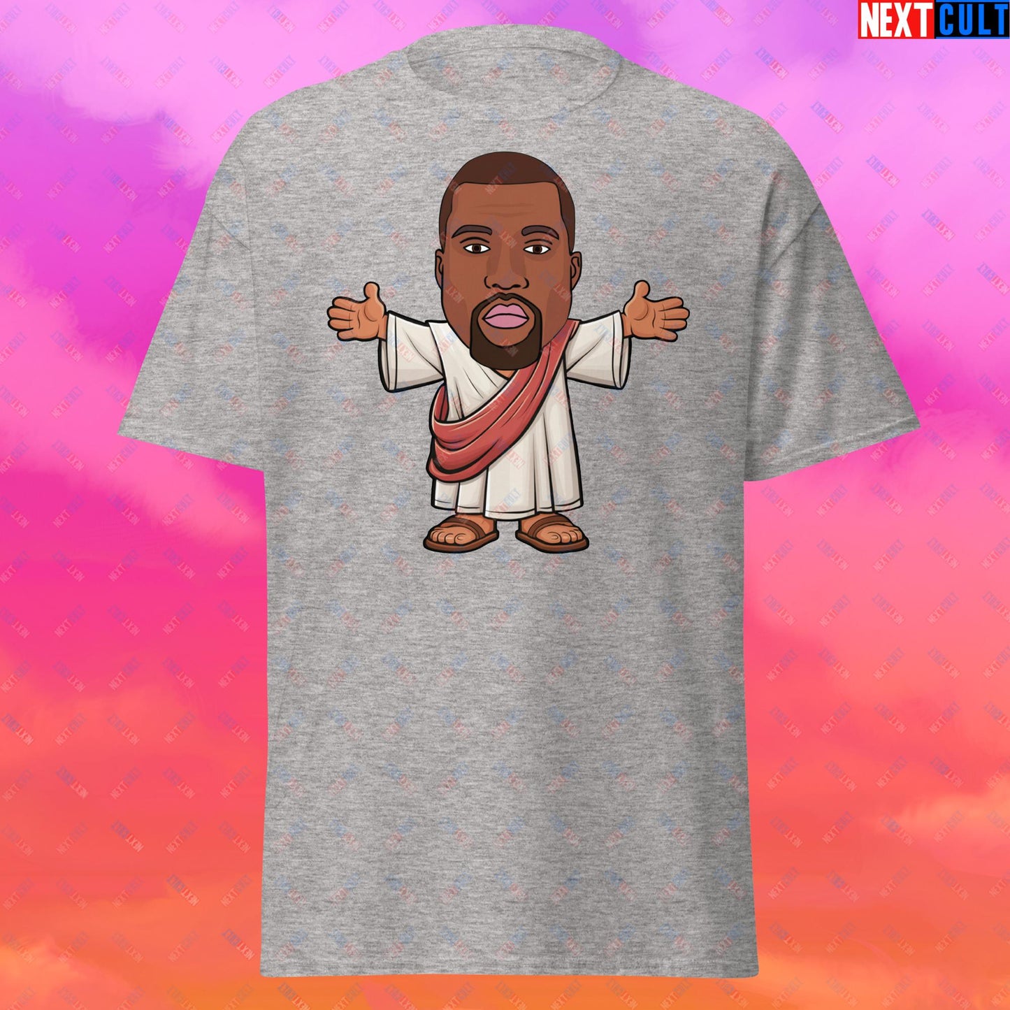 Jesus Kanye West Yeezianity Ye Funny Hip Hop Unisex tee Sport Grey T-shirts Kanye West Music Next Cult Brand