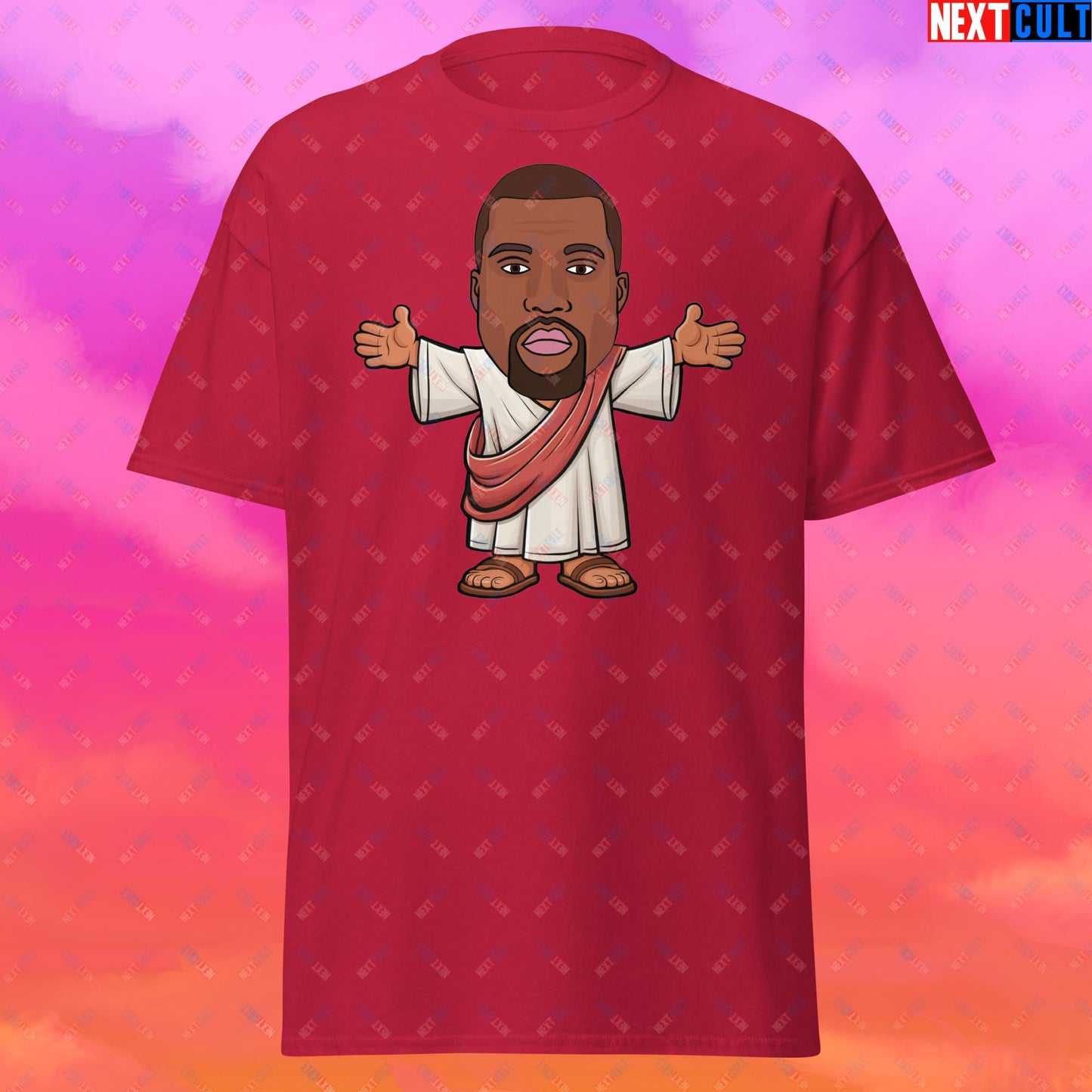 Jesus Kanye West Yeezianity Ye Funny Hip Hop Unisex tee Cardinal T-shirts Kanye West Music Next Cult Brand