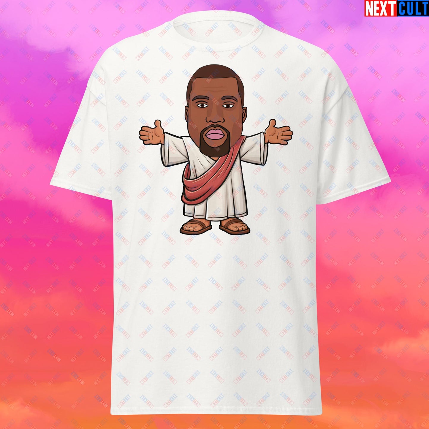 Jesus Kanye West Yeezianity Ye Funny Hip Hop Unisex tee White T-shirts Kanye West Music Next Cult Brand