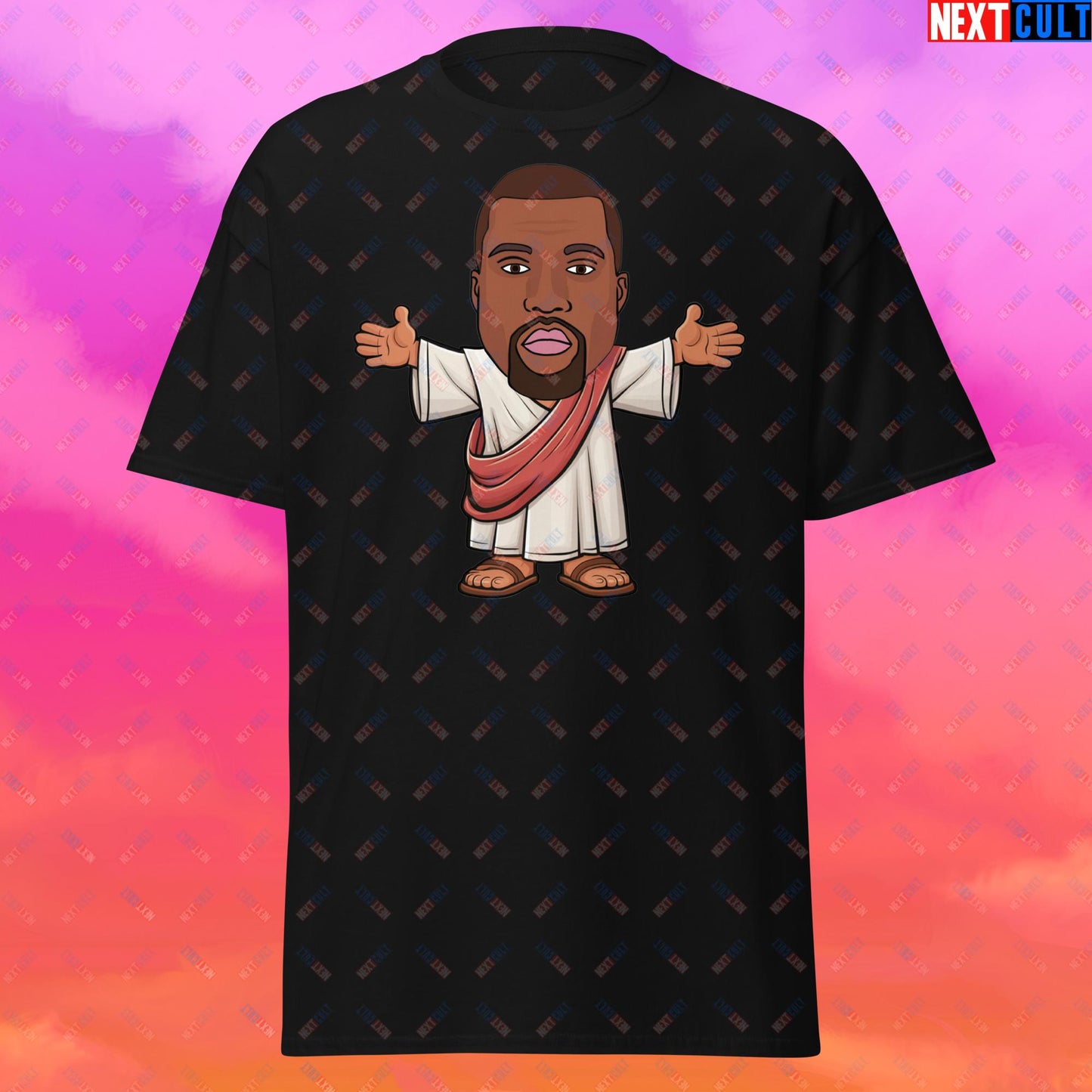 Jesus Kanye West Yeezianity Ye Funny Hip Hop Unisex tee Black T-shirts Kanye West Music Next Cult Brand