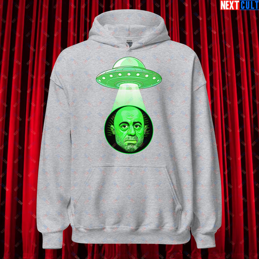 Joe Rogan Alien UFO Abduction Funny Extra-Terrestrial JRE Podcast Unisex Hoodie Next Cult Brand