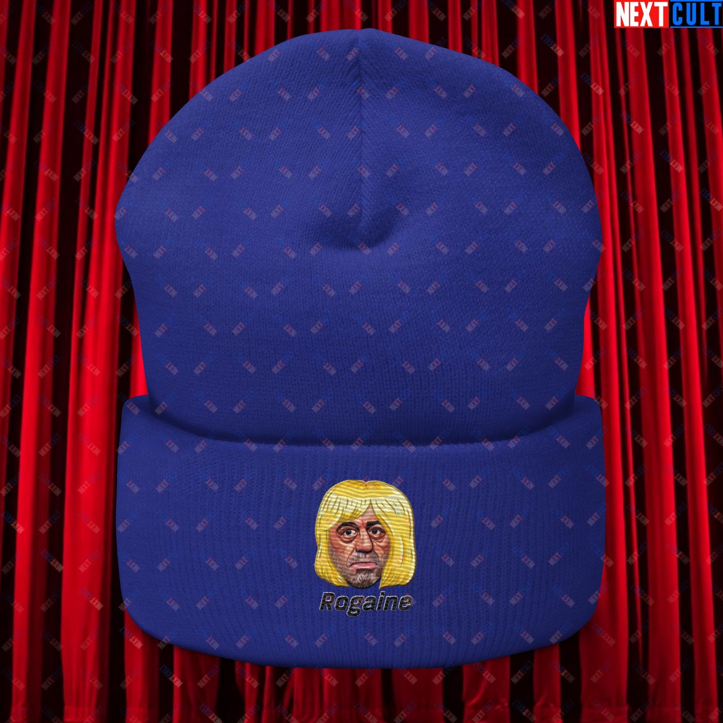 Joe Rogan Rogaine Funny Hair Loss JRE Podcast Cuffed Beanie Royal Hats Joe Rogan Podcasts Stand-up Comedy Next Cult Brand