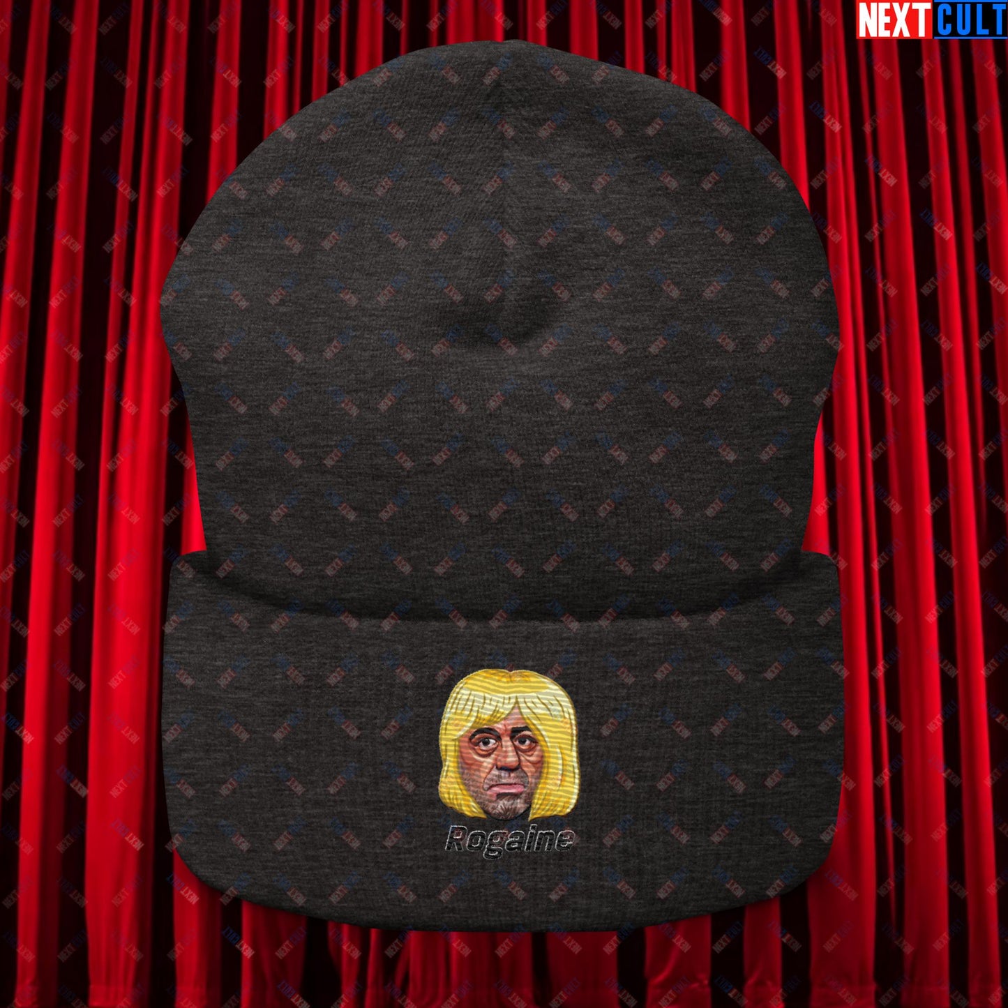 Joe Rogan Rogaine Funny Hair Loss JRE Podcast Cuffed Beanie Next Cult Brand