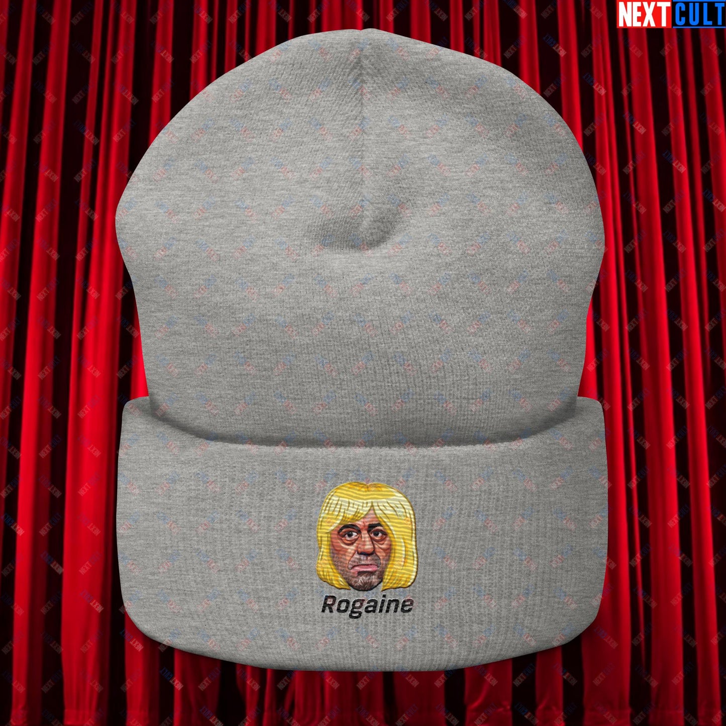 Joe Rogan Rogaine Funny Hair Loss JRE Podcast Cuffed Beanie Next Cult Brand