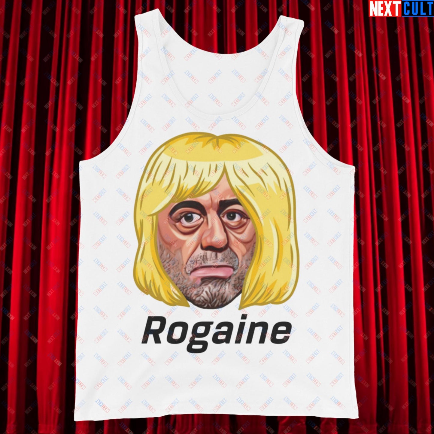 Joe Rogan Rogaine Funny Hair Loss JRE Podcast Tank Top Next Cult Brand