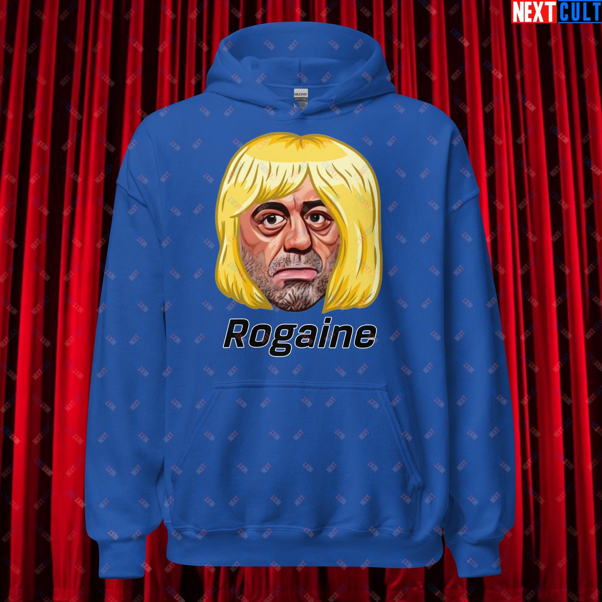 Joe Rogan Rogaine Funny Hair Loss JRE Podcast Unisex Hoodie Royal Hoodies Joe Rogan Podcasts Stand-up Comedy Next Cult Brand