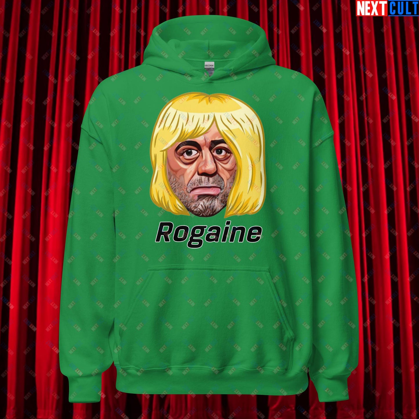 Joe Rogan Rogaine Funny Hair Loss JRE Podcast Unisex Hoodie Irish Green Hoodies Joe Rogan Podcasts Stand-up Comedy Next Cult Brand