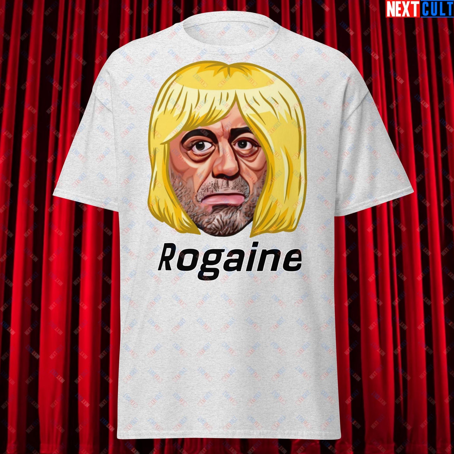 Joe Rogan Rogaine Funny Hair Loss JRE Podcast Unisex tee Next Cult Brand