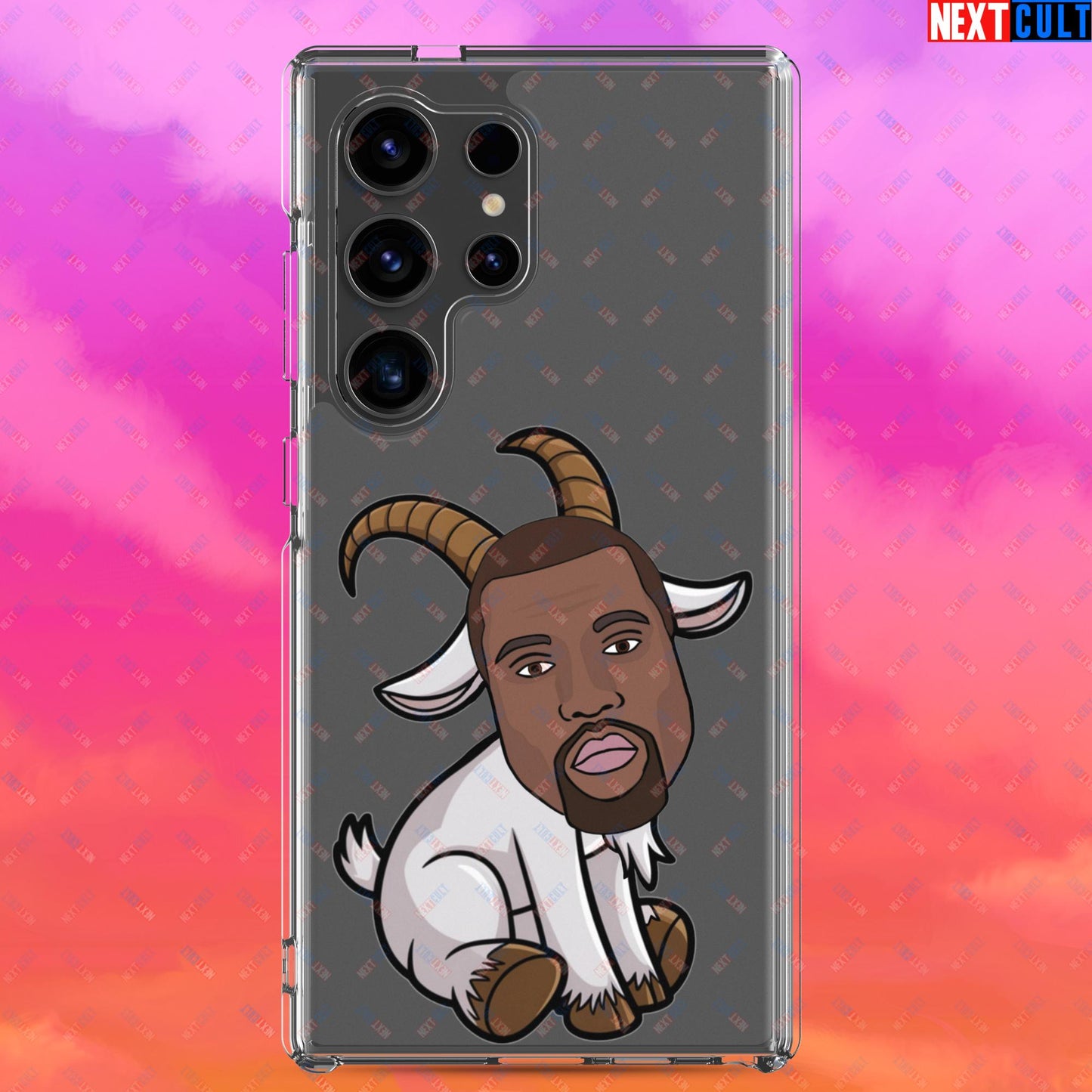 Kanye West G.O.A.T. Hip Hop Greatest of All Time Rap Music Funny Ye Clear Case for Samsung Next Cult Brand