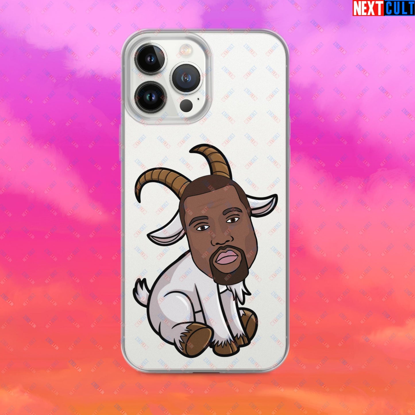 Kanye West G.O.A.T. Hip Hop Greatest of All Time Rap Music Funny Ye Clear Case for iPhone iPhone 13 Pro Max Mobile Phone Cases G.O.A.T. Kanye West Music Next Cult Brand