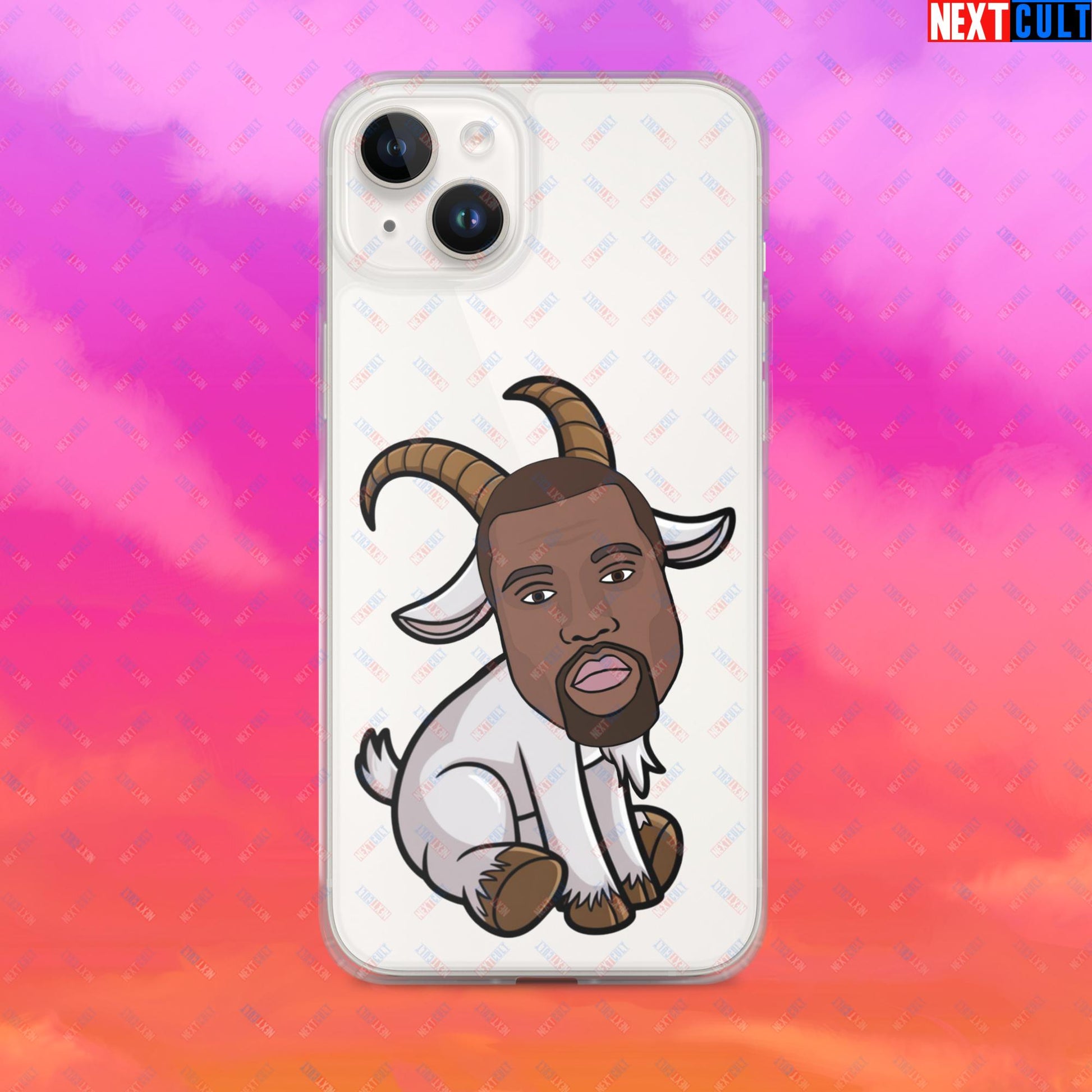 Kanye West G.O.A.T. Hip Hop Greatest of All Time Rap Music Funny Ye Clear Case for iPhone iPhone 14 Plus Mobile Phone Cases G.O.A.T. Kanye West Music Next Cult Brand