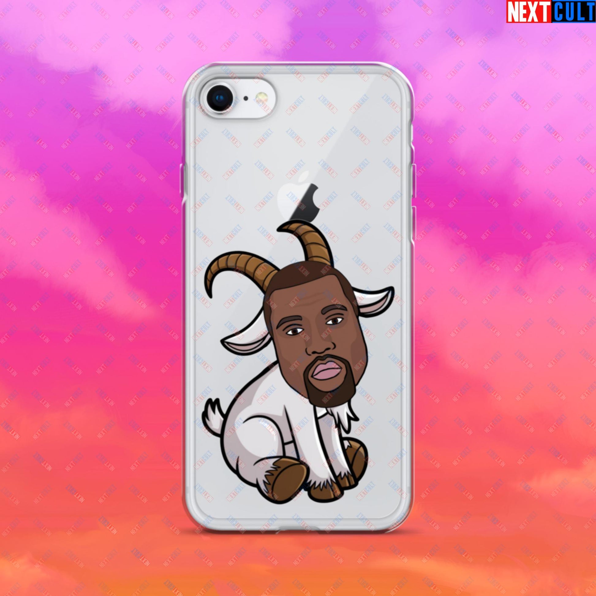 Kanye West G.O.A.T. Hip Hop Greatest of All Time Rap Music Funny Ye Clear Case for iPhone iPhone 7 8 Mobile Phone Cases G.O.A.T. Kanye West Music Next Cult Brand