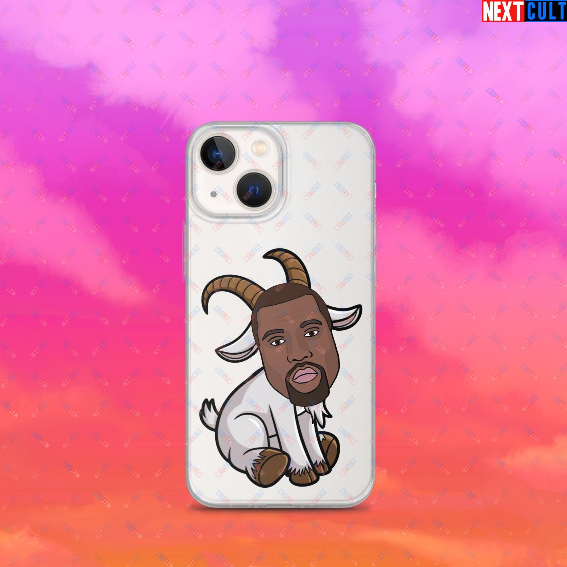 Kanye West G.O.A.T. Hip Hop Greatest of All Time Rap Music Funny Ye Clear Case for iPhone iPhone 13 mini Mobile Phone Cases G.O.A.T. Kanye West Music Next Cult Brand