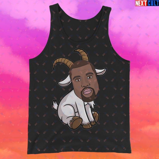 Kanye West G.O.A.T. Hip Hop Greatest of All Time Rap Music Funny Ye Tank Top Next Cult Brand