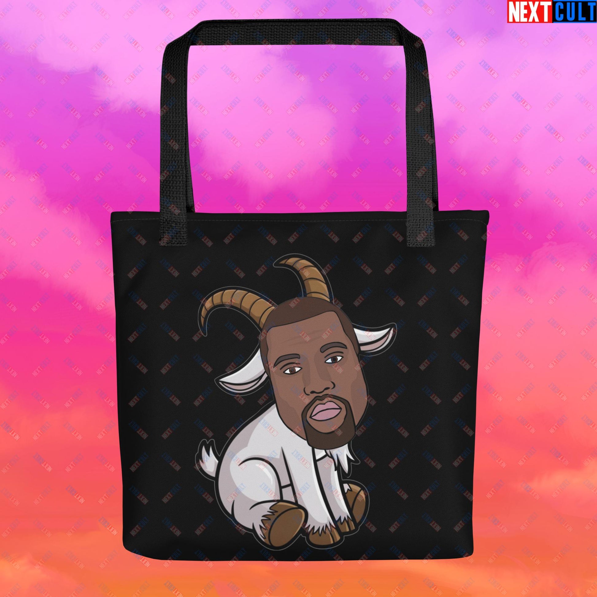 Kanye West G.O.A.T. Hip Hop Greatest of All Time Rap Music Funny Ye Tote bag Default Title Bags G.O.A.T. Kanye West Music Next Cult Brand